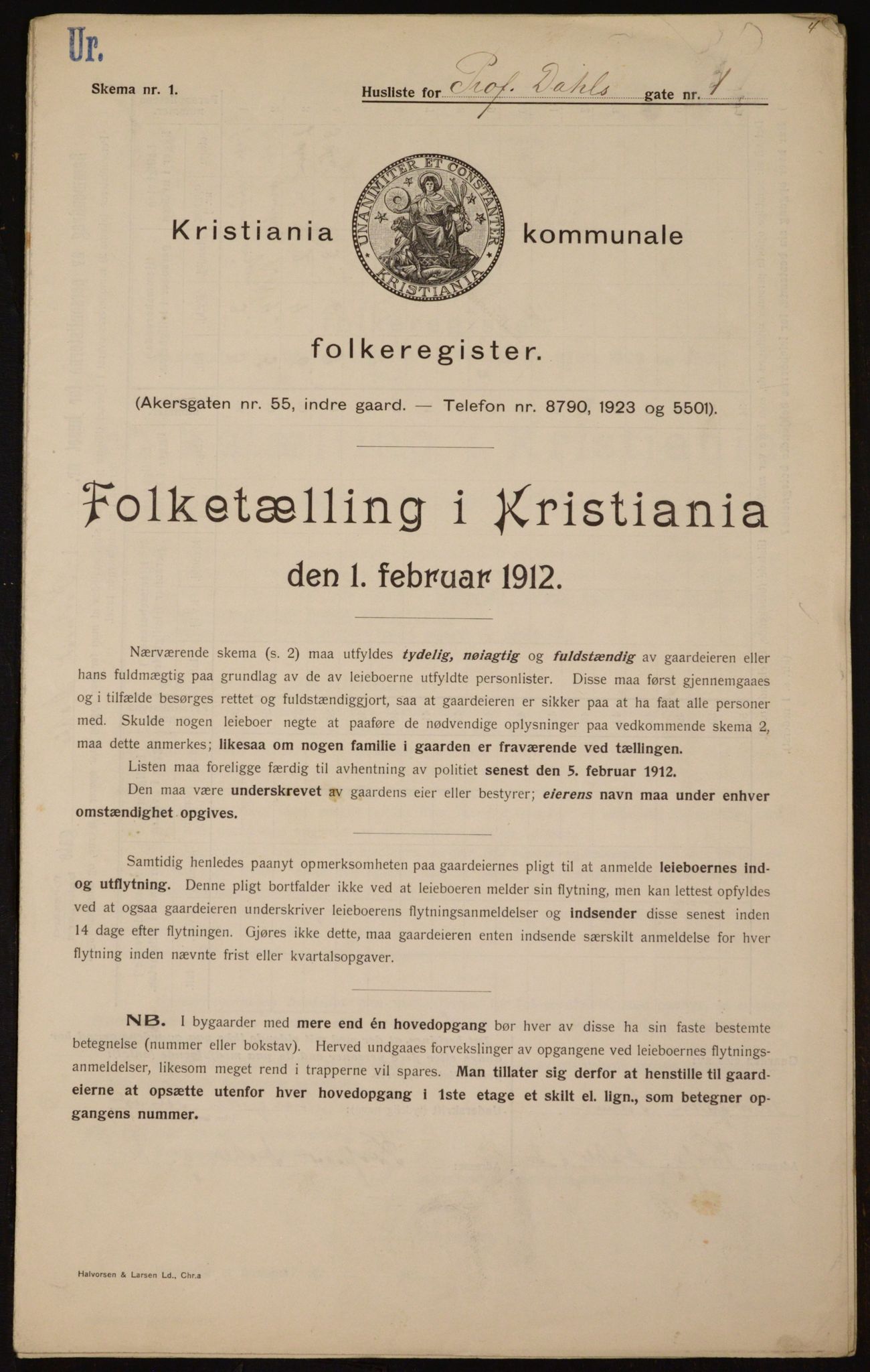 OBA, Municipal Census 1912 for Kristiania, 1912, p. 81622