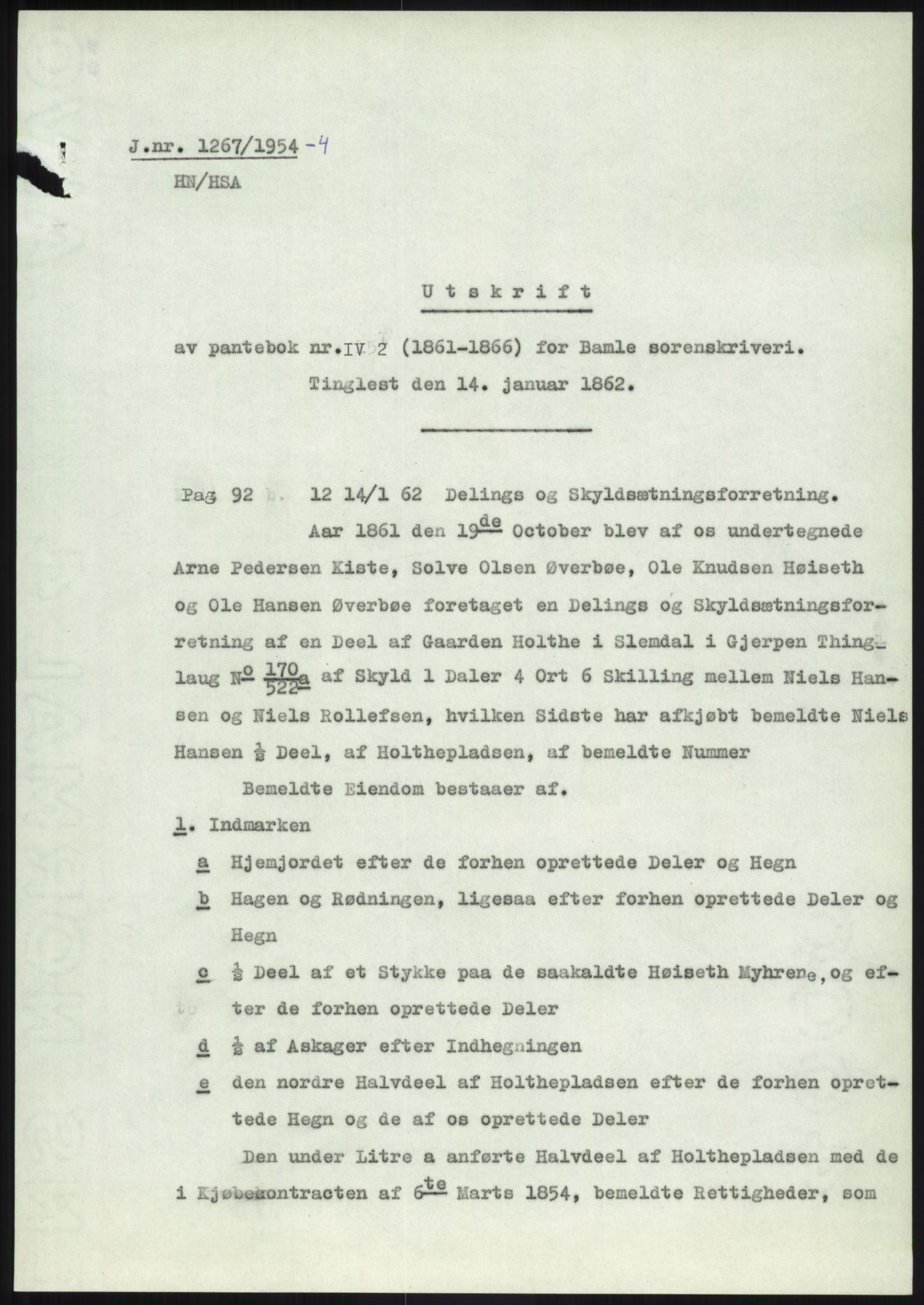 Statsarkivet i Kongsberg, SAKO/A-0001, 1954-1955, p. 303