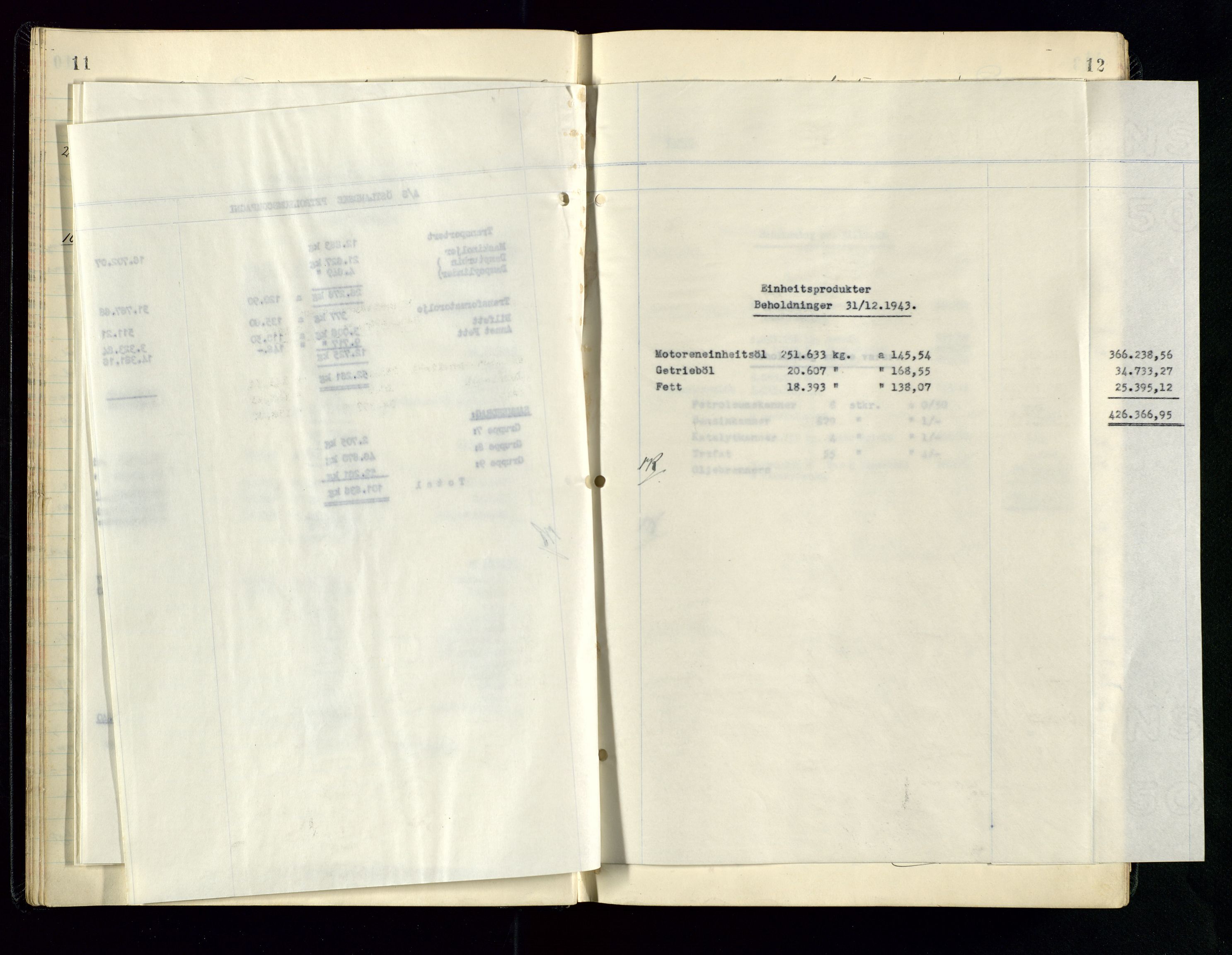 PA 1534 - Østlandske Petroleumscompagni A/S, AV/SAST-A-101954/A/Aa/L0005/0001: Direksjonsprotokoller / Den Administrerende Direksjon alle selskaper (referatprotokoll), 1943-1958