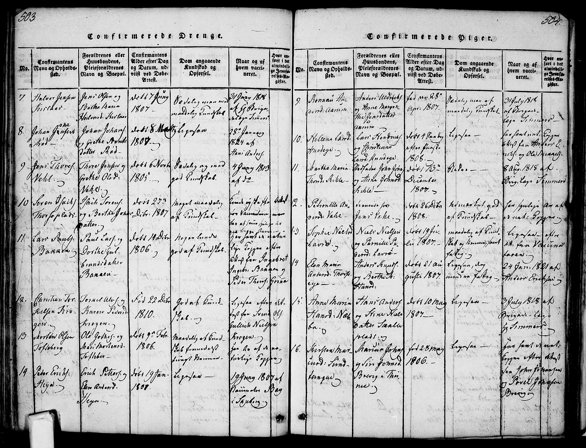 Borge prestekontor Kirkebøker, AV/SAO-A-10903/F/Fa/L0003: Parish register (official) no. I 3, 1815-1836, p. 503-504