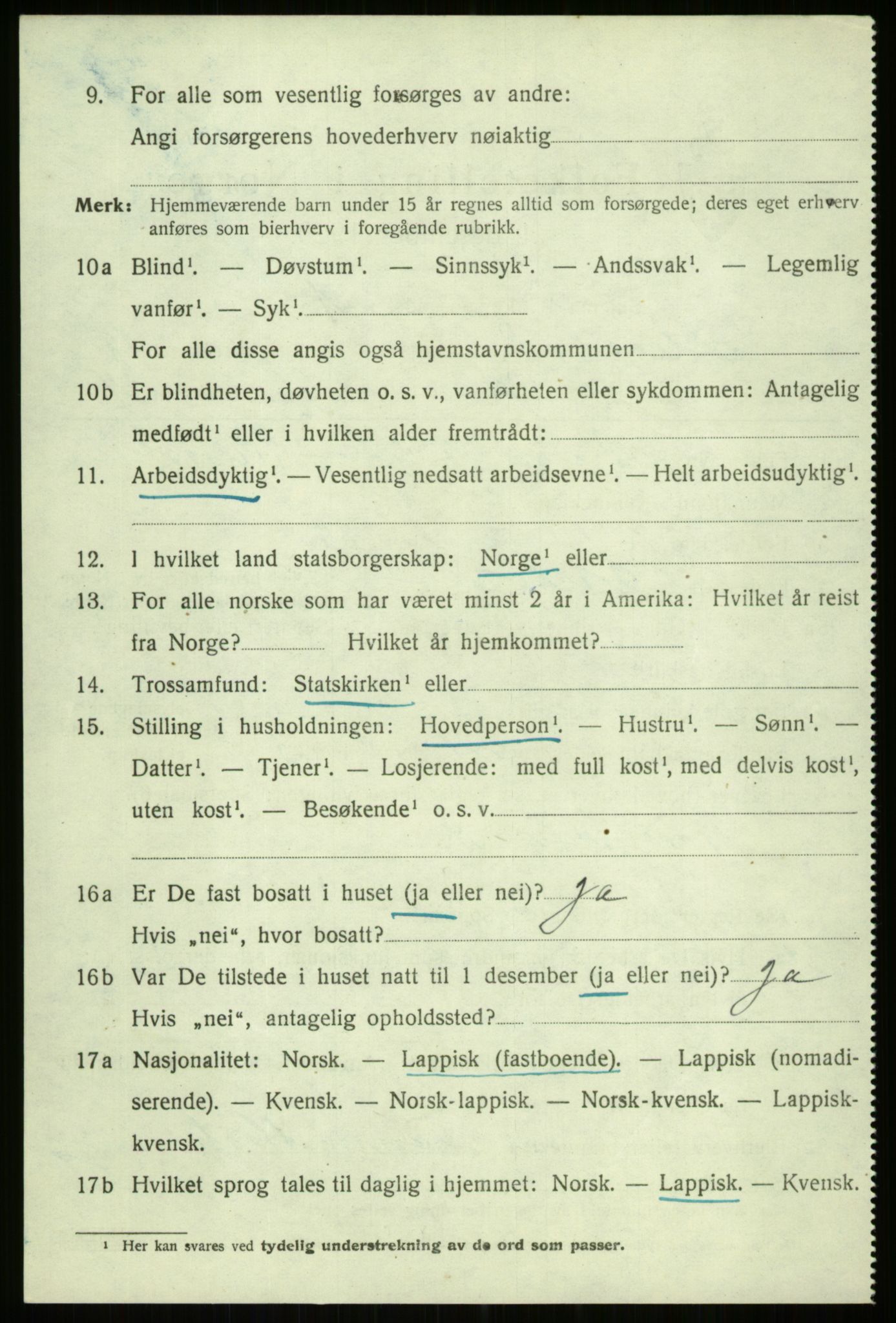 SATØ, 1920 census for Ibestad, 1920, p. 6454