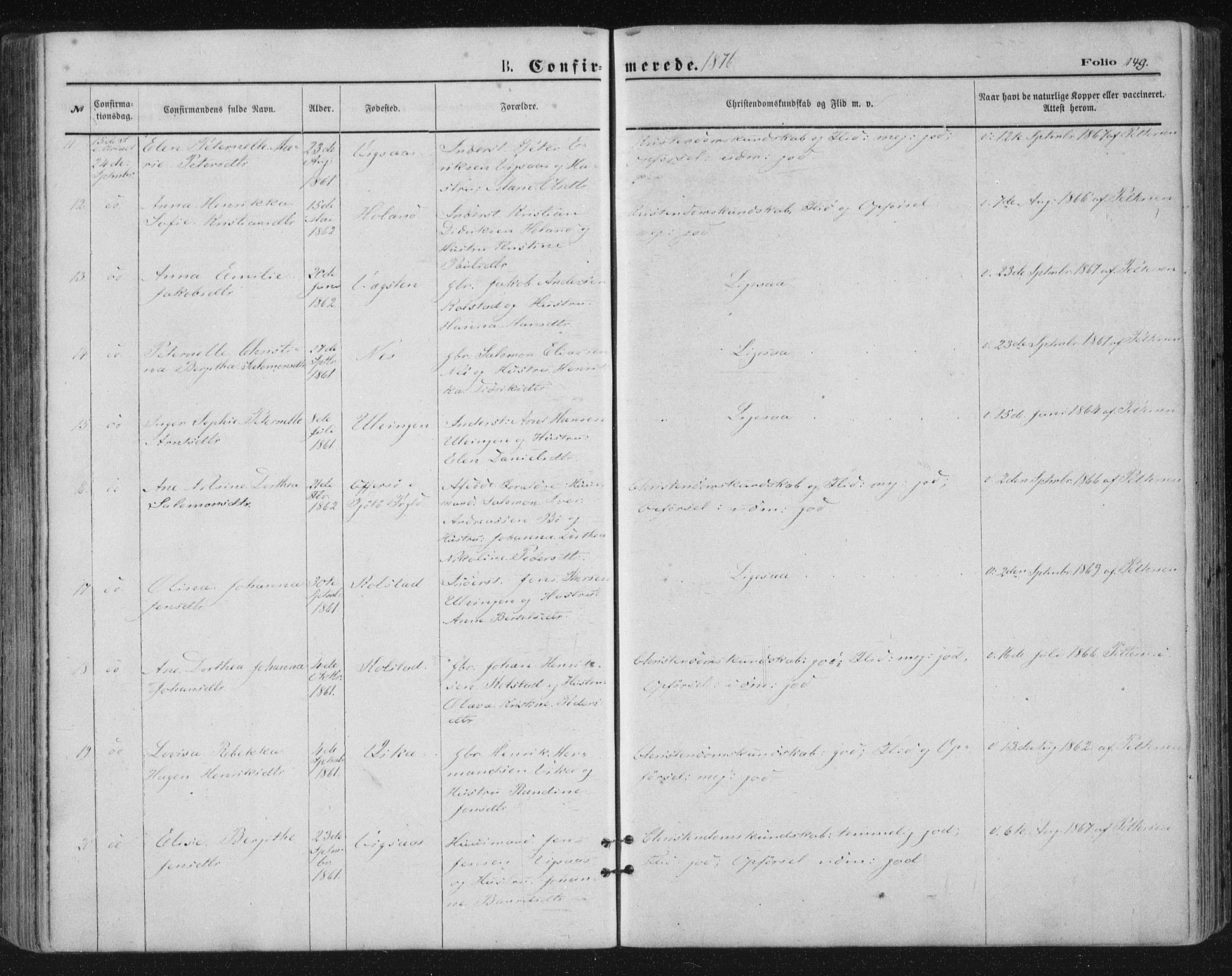 Ministerialprotokoller, klokkerbøker og fødselsregistre - Nordland, SAT/A-1459/816/L0241: Parish register (official) no. 816A07, 1870-1885, p. 149