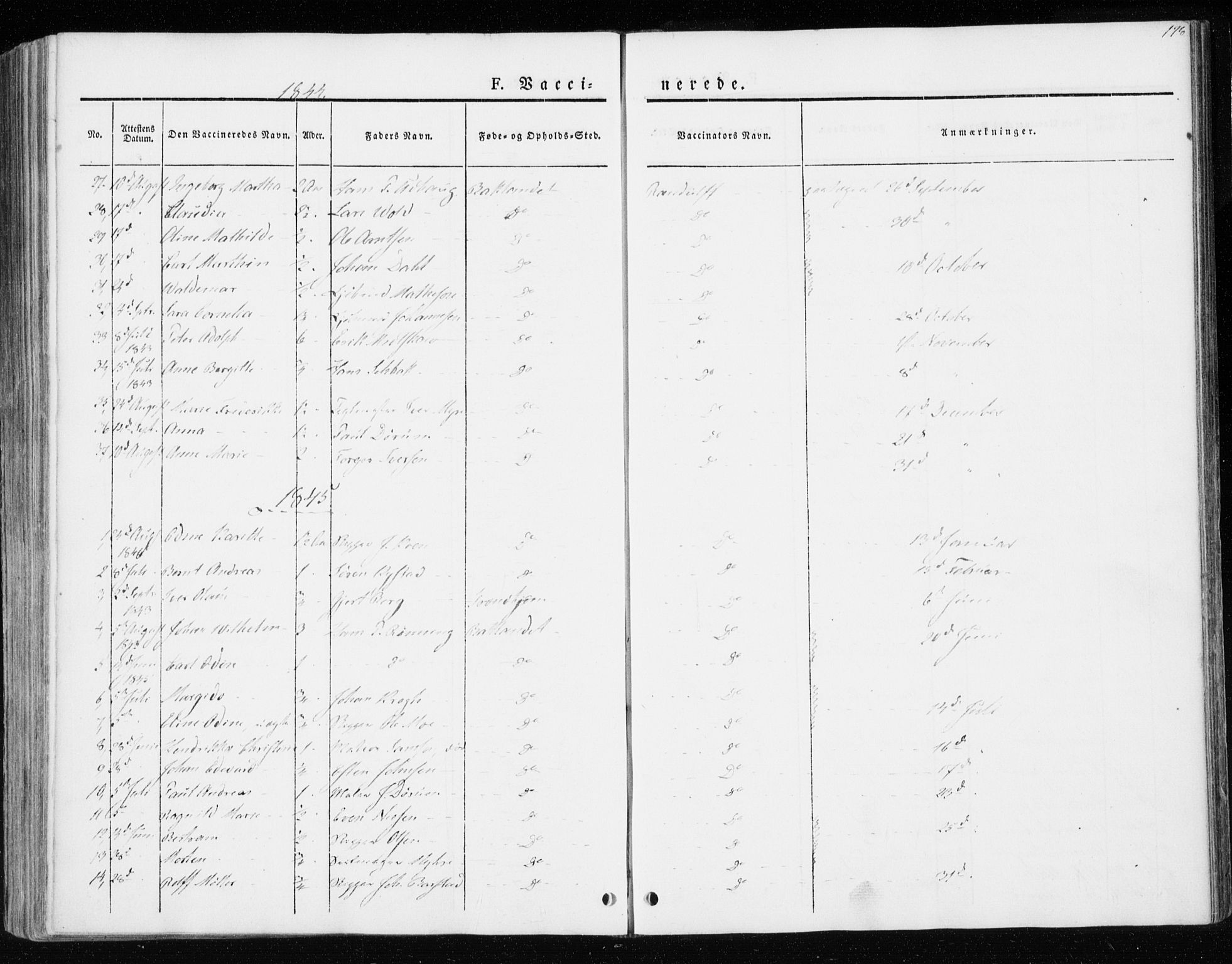 Ministerialprotokoller, klokkerbøker og fødselsregistre - Sør-Trøndelag, SAT/A-1456/604/L0183: Parish register (official) no. 604A04, 1841-1850, p. 178