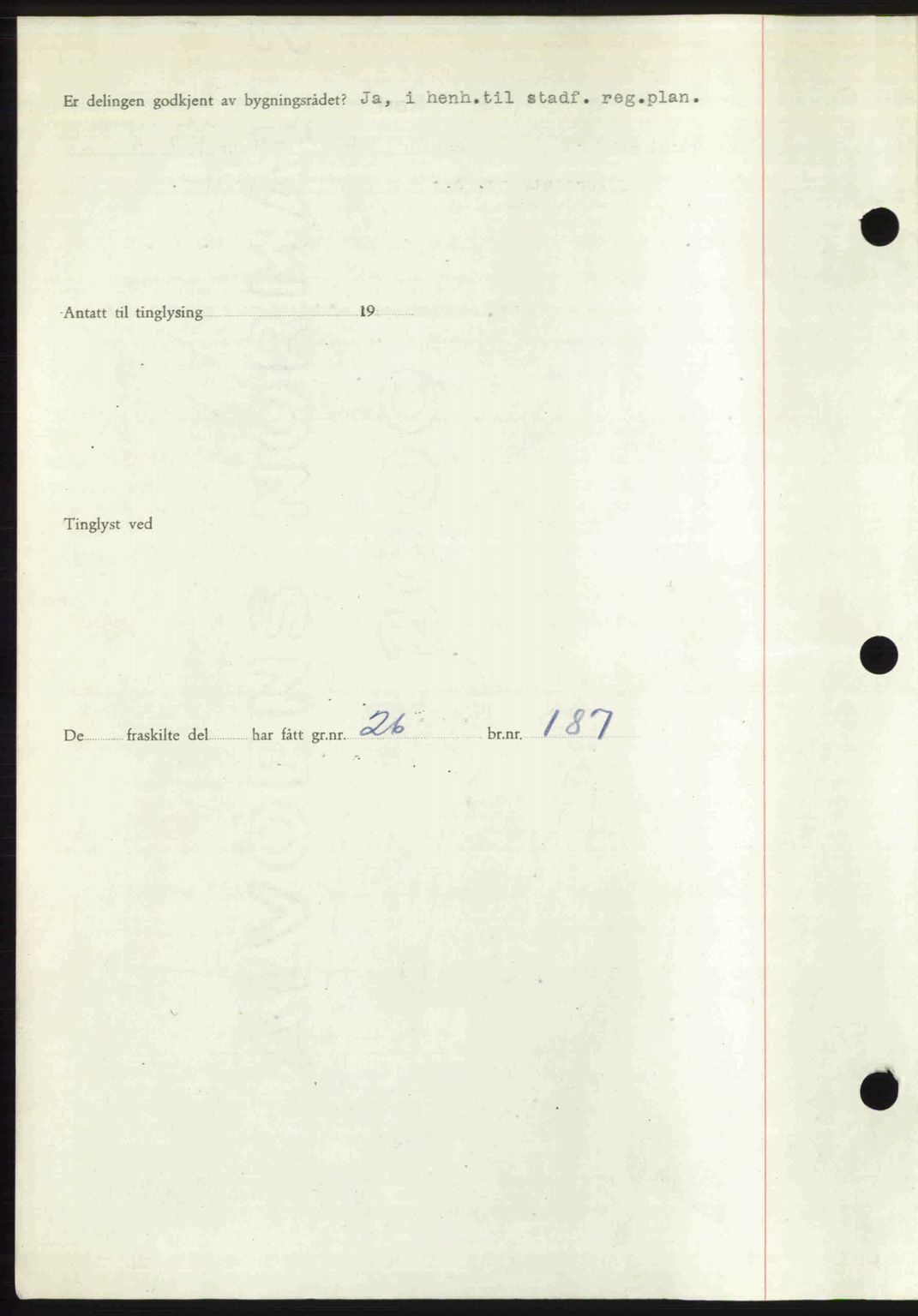Romsdal sorenskriveri, SAT/A-4149/1/2/2C: Mortgage book no. A24, 1947-1947, Diary no: : 3265/1947