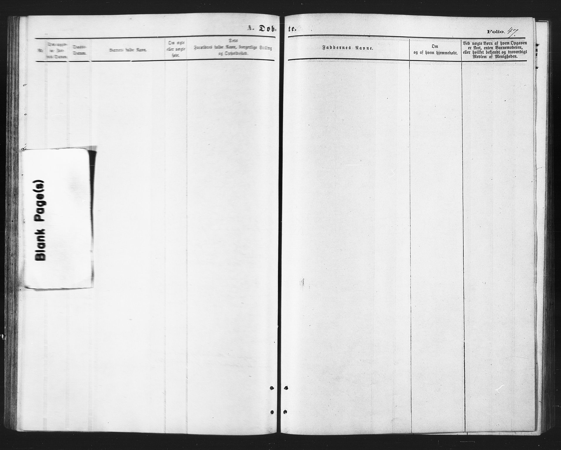 Berg sokneprestkontor, AV/SATØ-S-1318/G/Ga/Gaa/L0003kirke: Parish register (official) no. 3, 1872-1879, p. 47