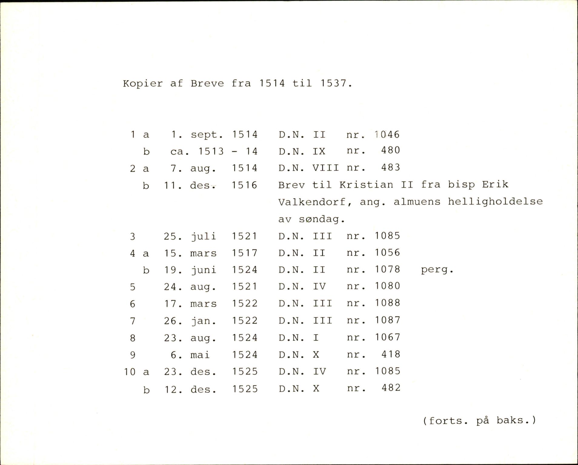 Riksarkivets diplomsamling, AV/RA-EA-5965/F35/F35f/L0003: Regestsedler: Diplomer fra DRA 1937 og 1996, p. 601