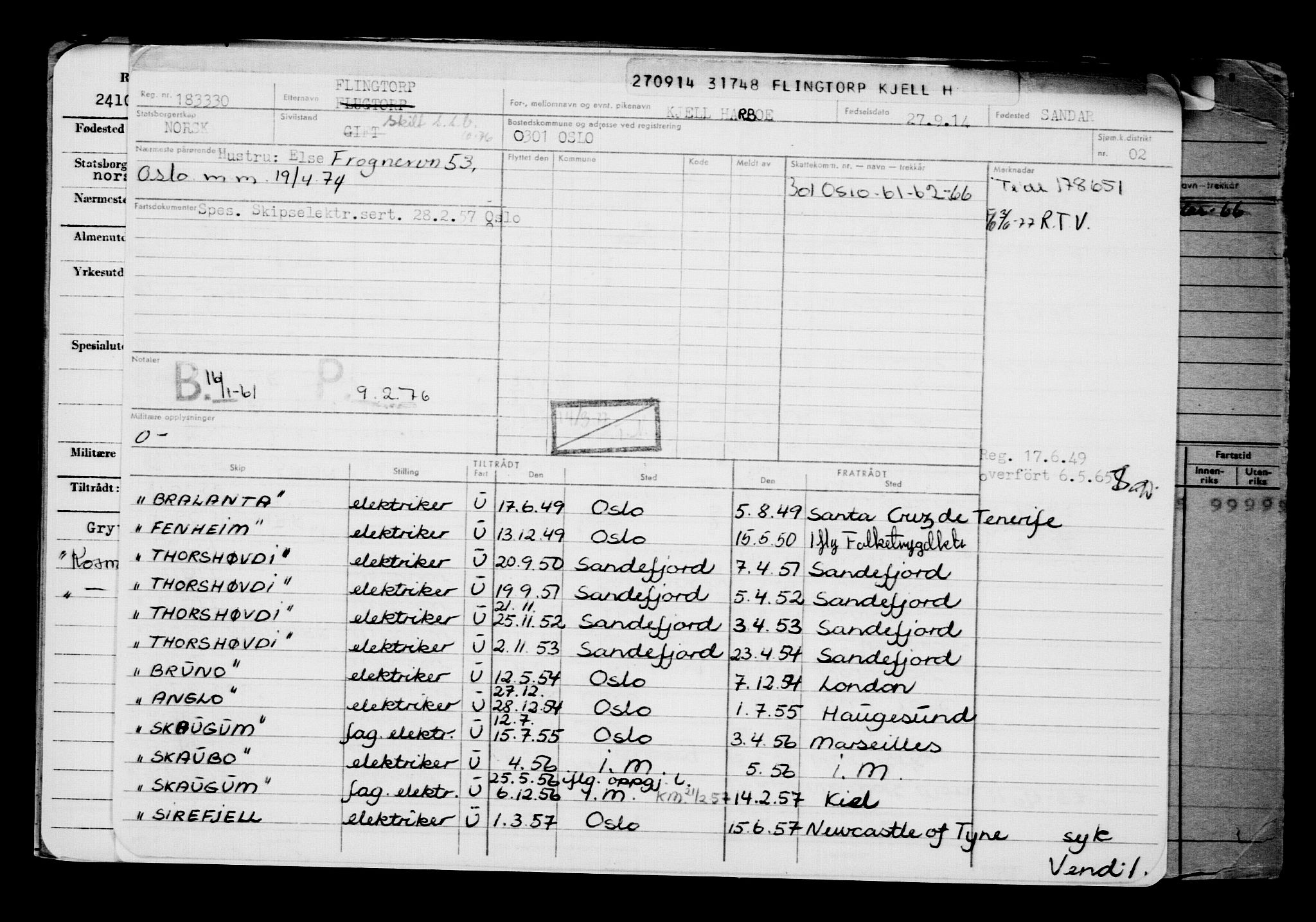 Direktoratet for sjømenn, AV/RA-S-3545/G/Gb/L0124: Hovedkort, 1914, p. 347