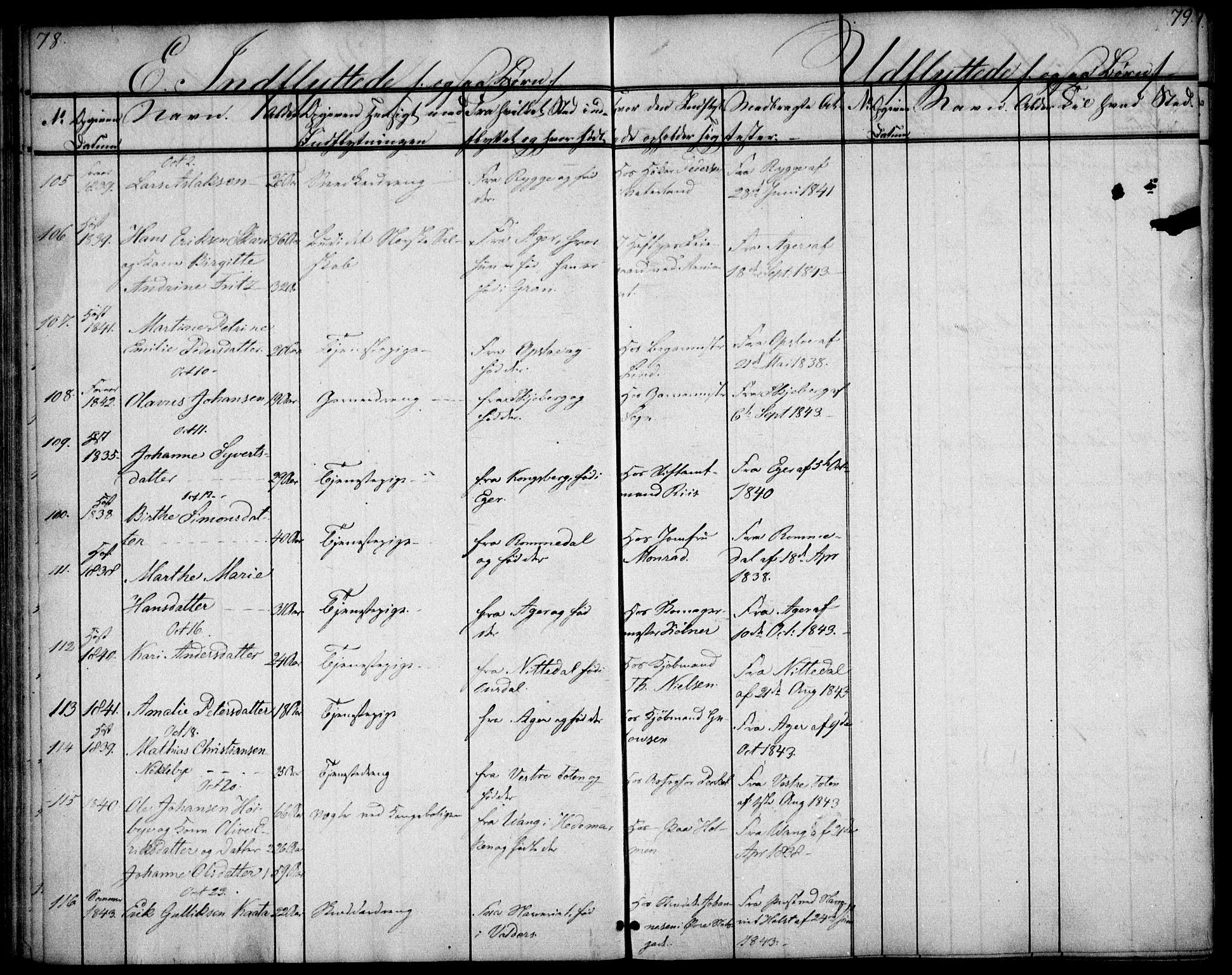 Oslo domkirke Kirkebøker, SAO/A-10752/F/Fa/L0028: Parish register (official) no. 28, 1840-1876, p. 78-79