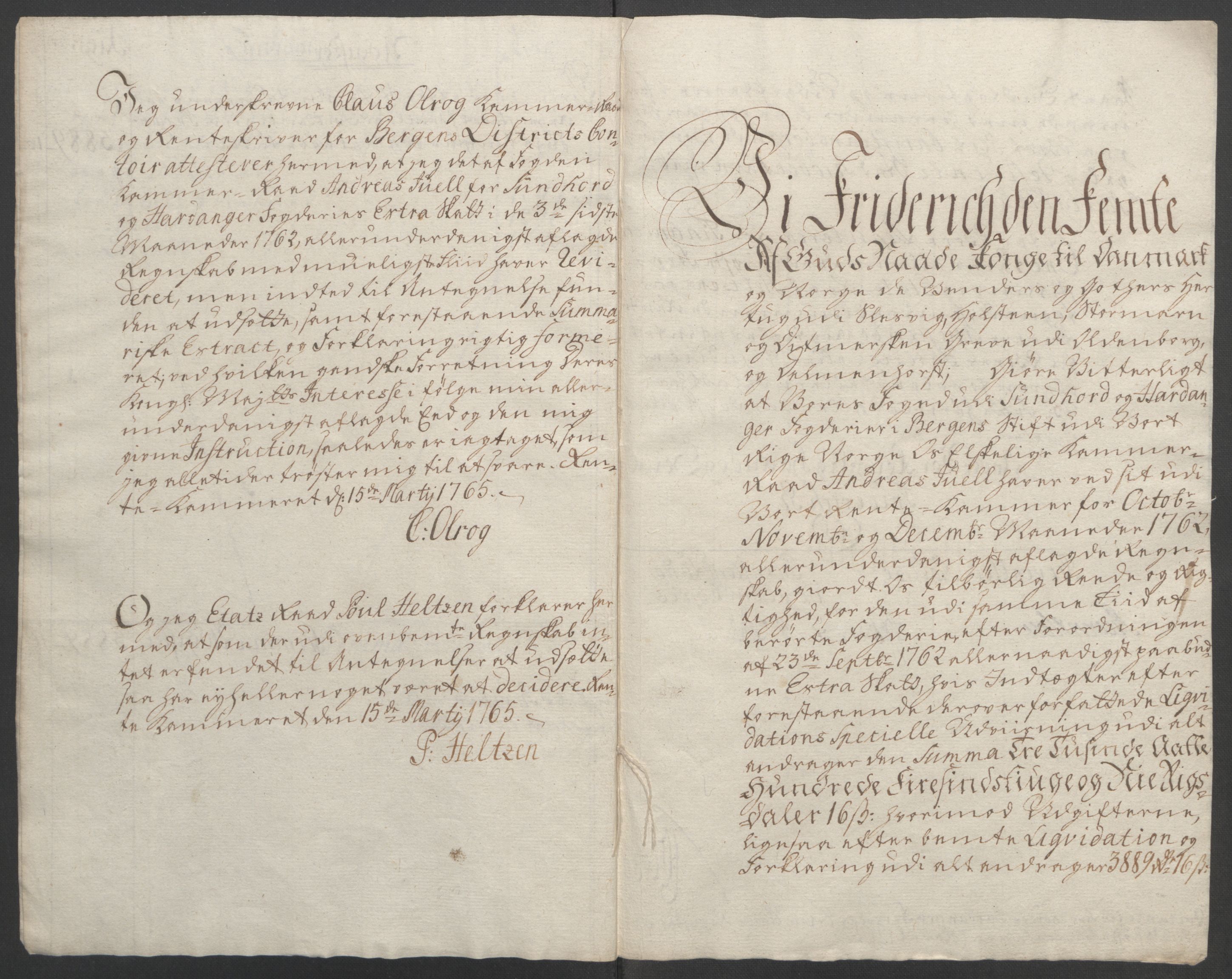 Rentekammeret inntil 1814, Reviderte regnskaper, Fogderegnskap, RA/EA-4092/R48/L3136: Ekstraskatten Sunnhordland og Hardanger, 1762-1772, p. 8