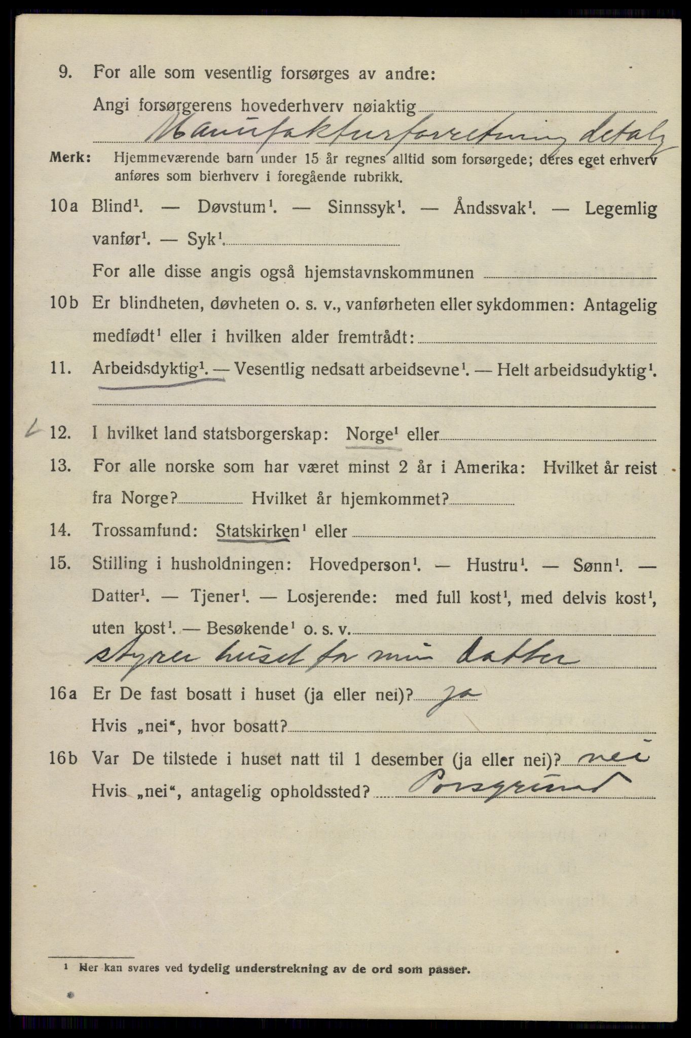 SAO, 1920 census for Kristiania, 1920, p. 197192