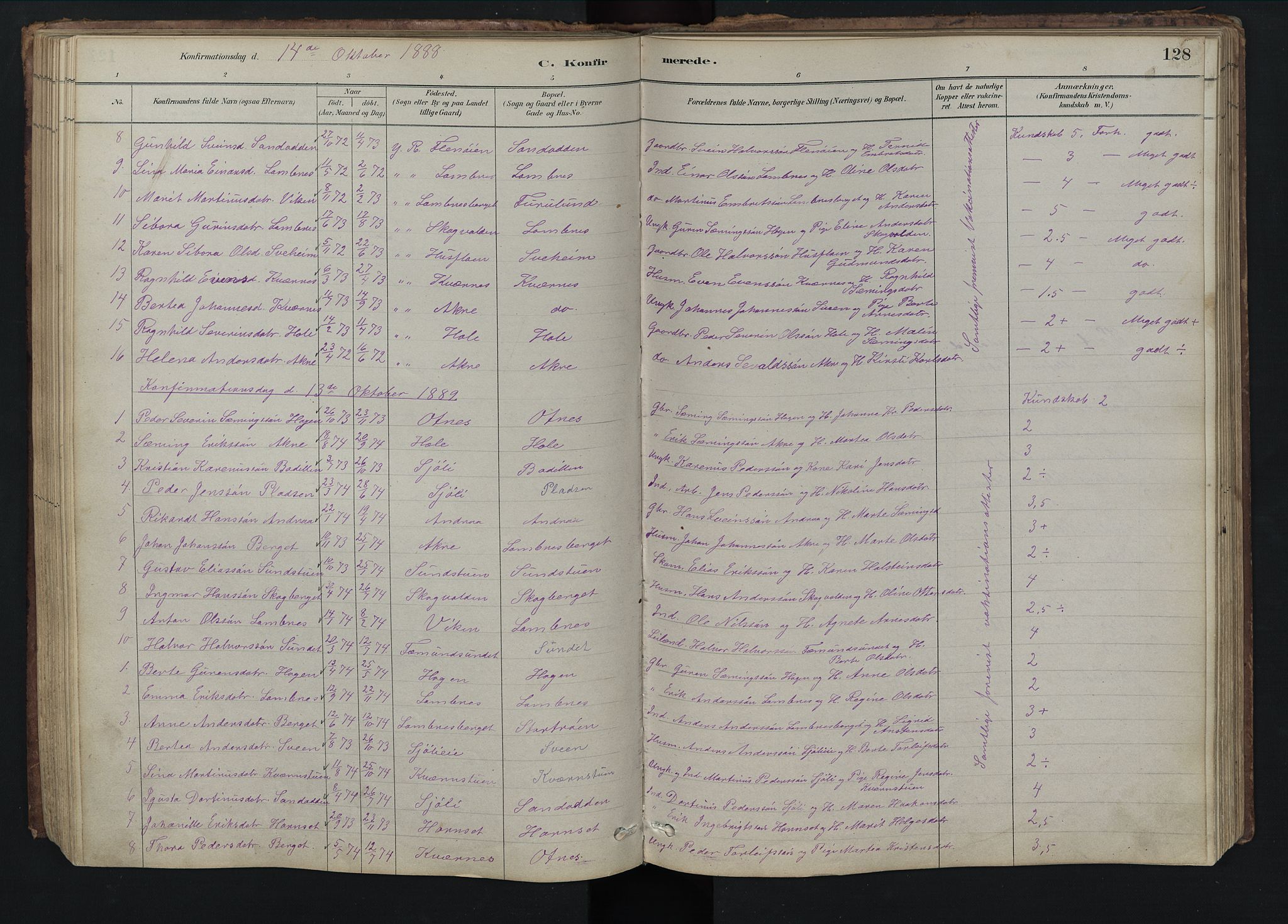 Rendalen prestekontor, SAH/PREST-054/H/Ha/Hab/L0009: Parish register (copy) no. 9, 1879-1902, p. 128