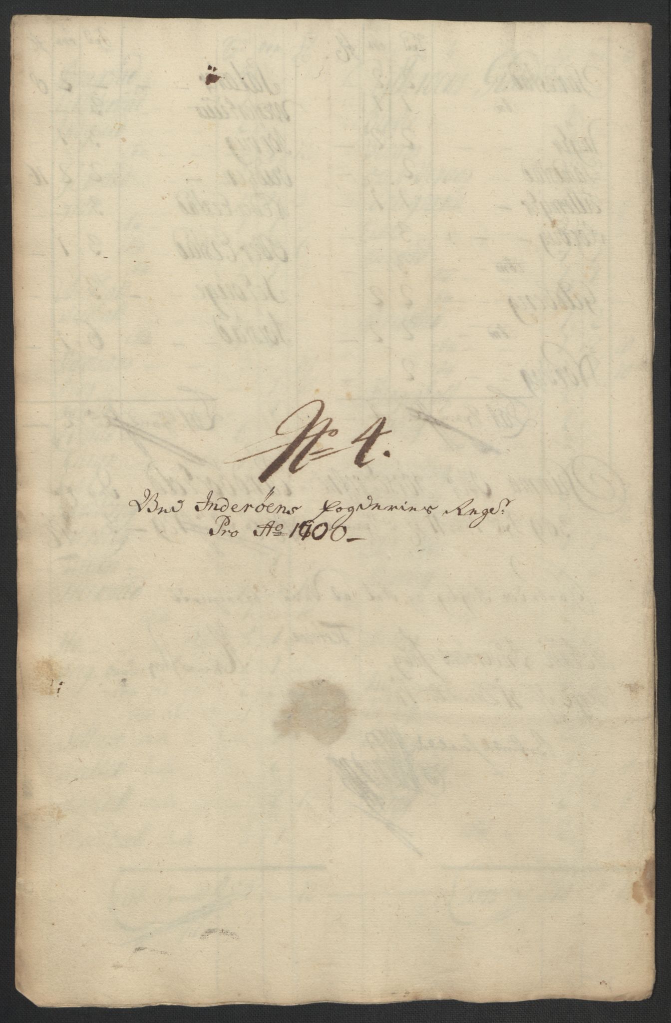 Rentekammeret inntil 1814, Reviderte regnskaper, Fogderegnskap, RA/EA-4092/R63/L4311: Fogderegnskap Inderøy, 1700, p. 84