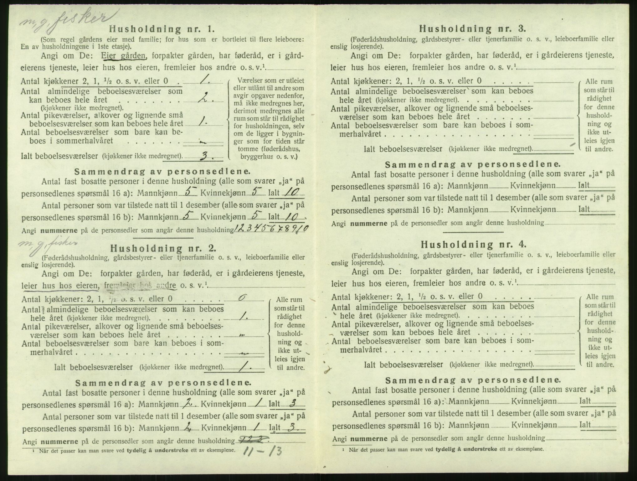 SAT, 1920 census for Aukra, 1920, p. 726