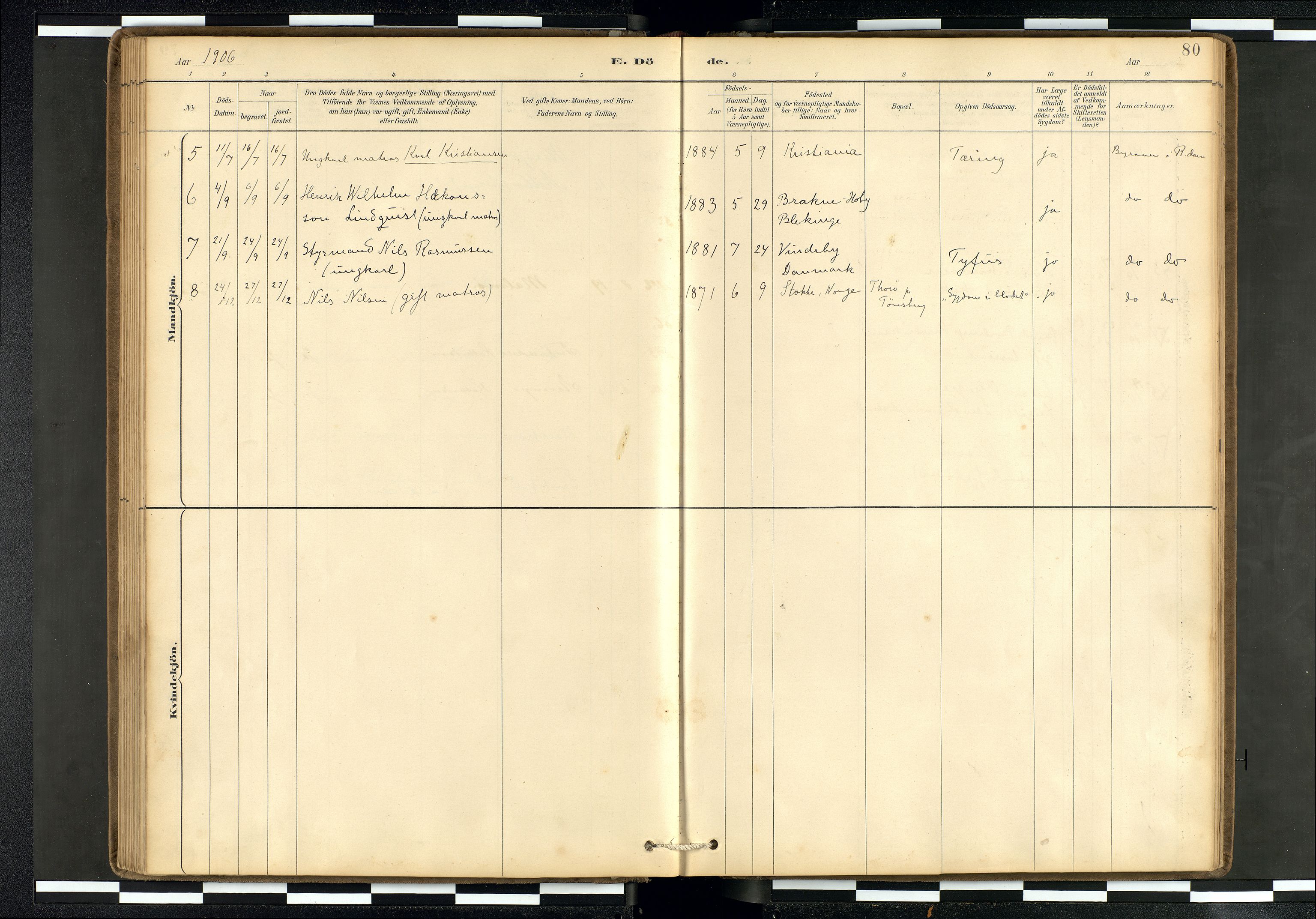 Den norske sjømannsmisjon i utlandet/Hollandske havner (Amsterdam-Rotterdam-Europort), AV/SAB-SAB/PA-0106/H/Ha/Haa/L0002: Parish register (official) no. A 2, 1887-1907, p. 79b-80a