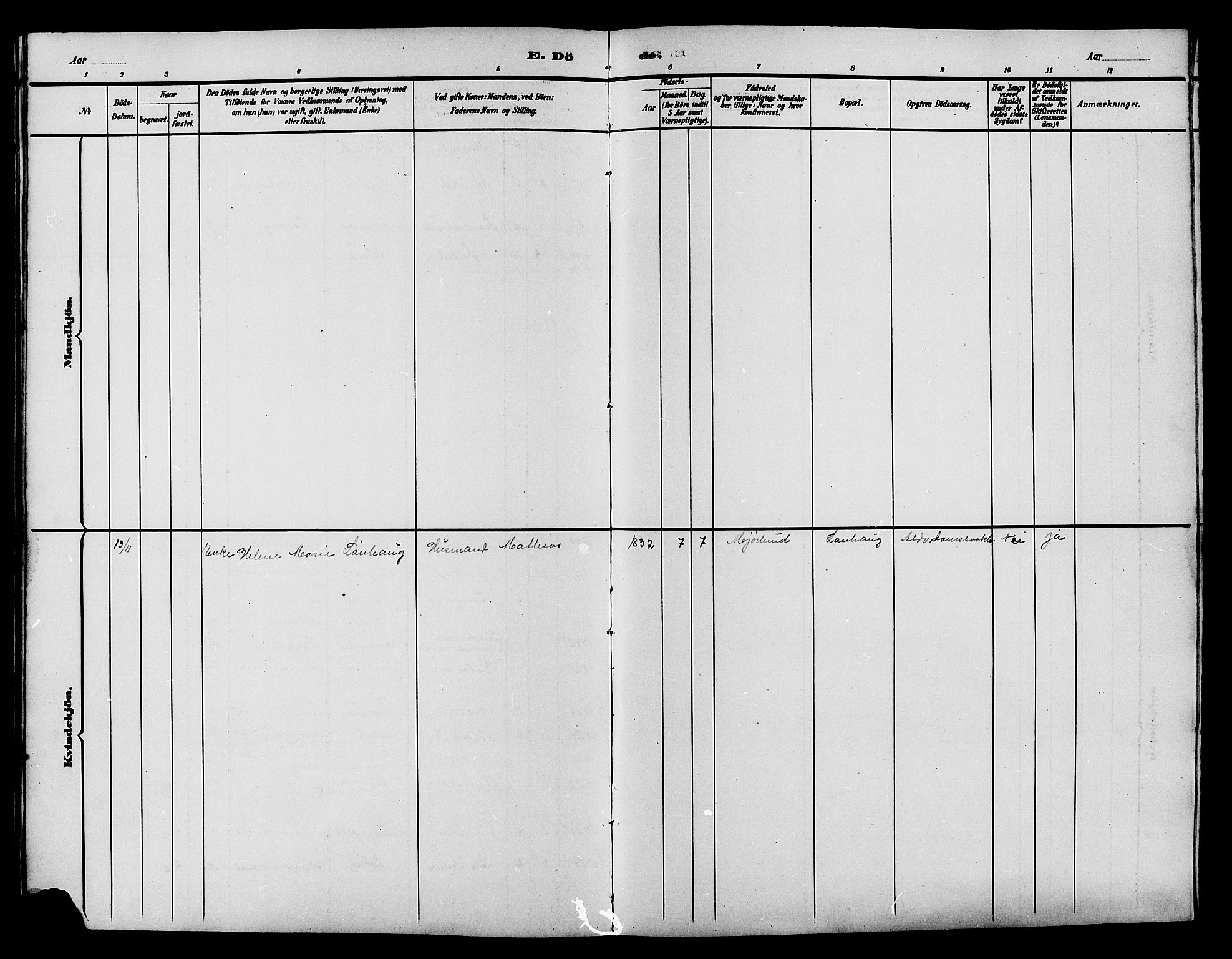 Vestre Toten prestekontor, SAH/PREST-108/H/Ha/Hab/L0015: Parish register (copy) no. 15, 1890-1900