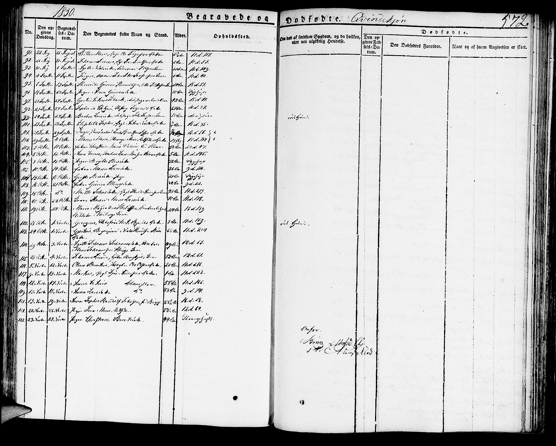 Domkirken sokneprestembete, AV/SAB-A-74801/H/Haa/L0012: Parish register (official) no. A 12, 1821-1840, p. 572