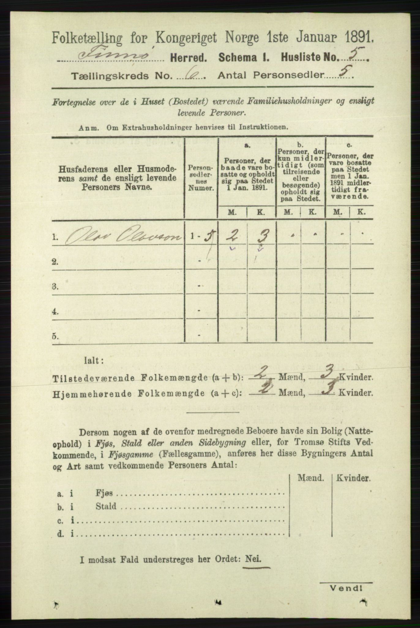 RA, 1891 census for 1141 Finnøy, 1891, p. 1248