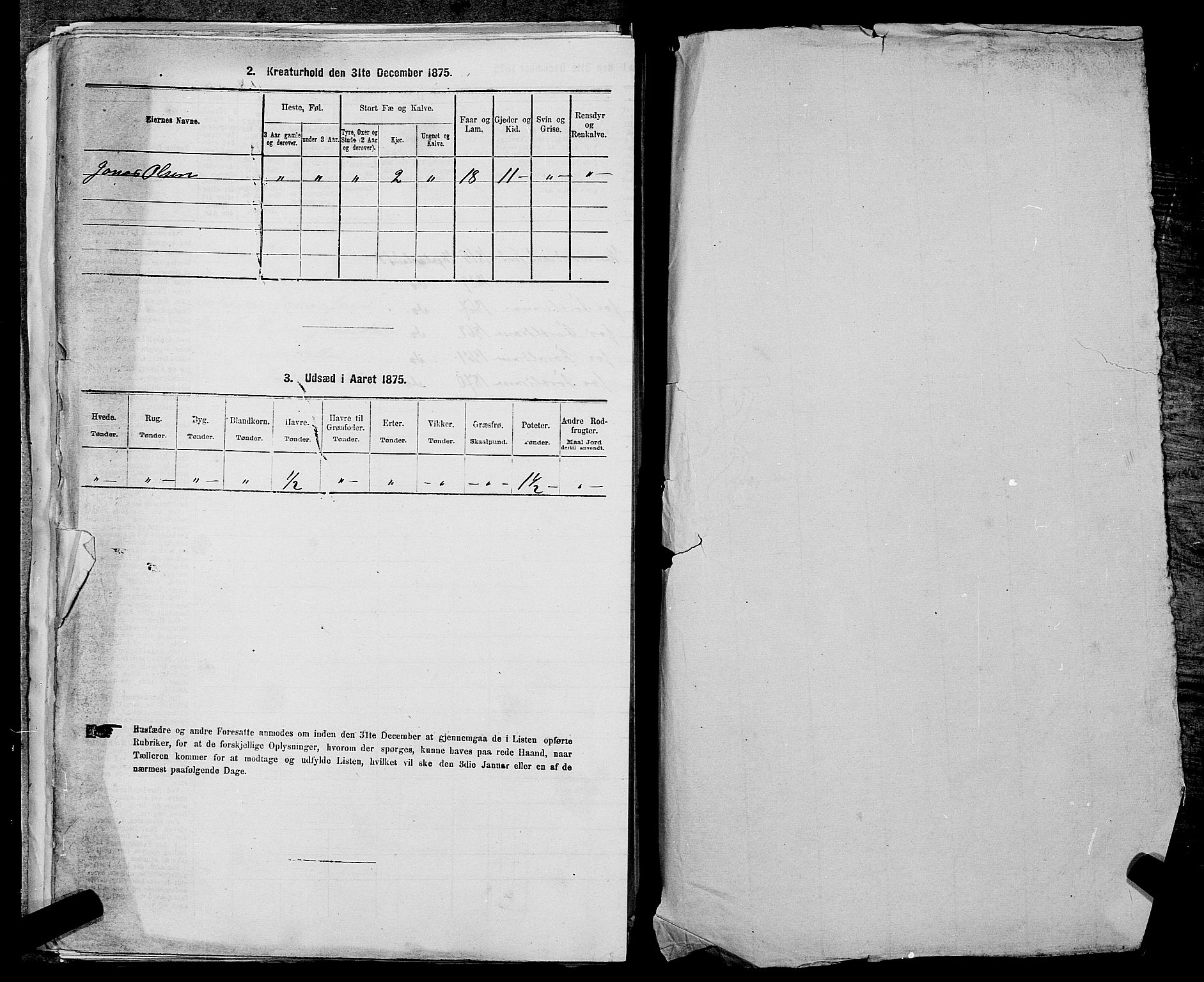 SAST, 1875 census for 1133P Hjelmeland, 1875, p. 575