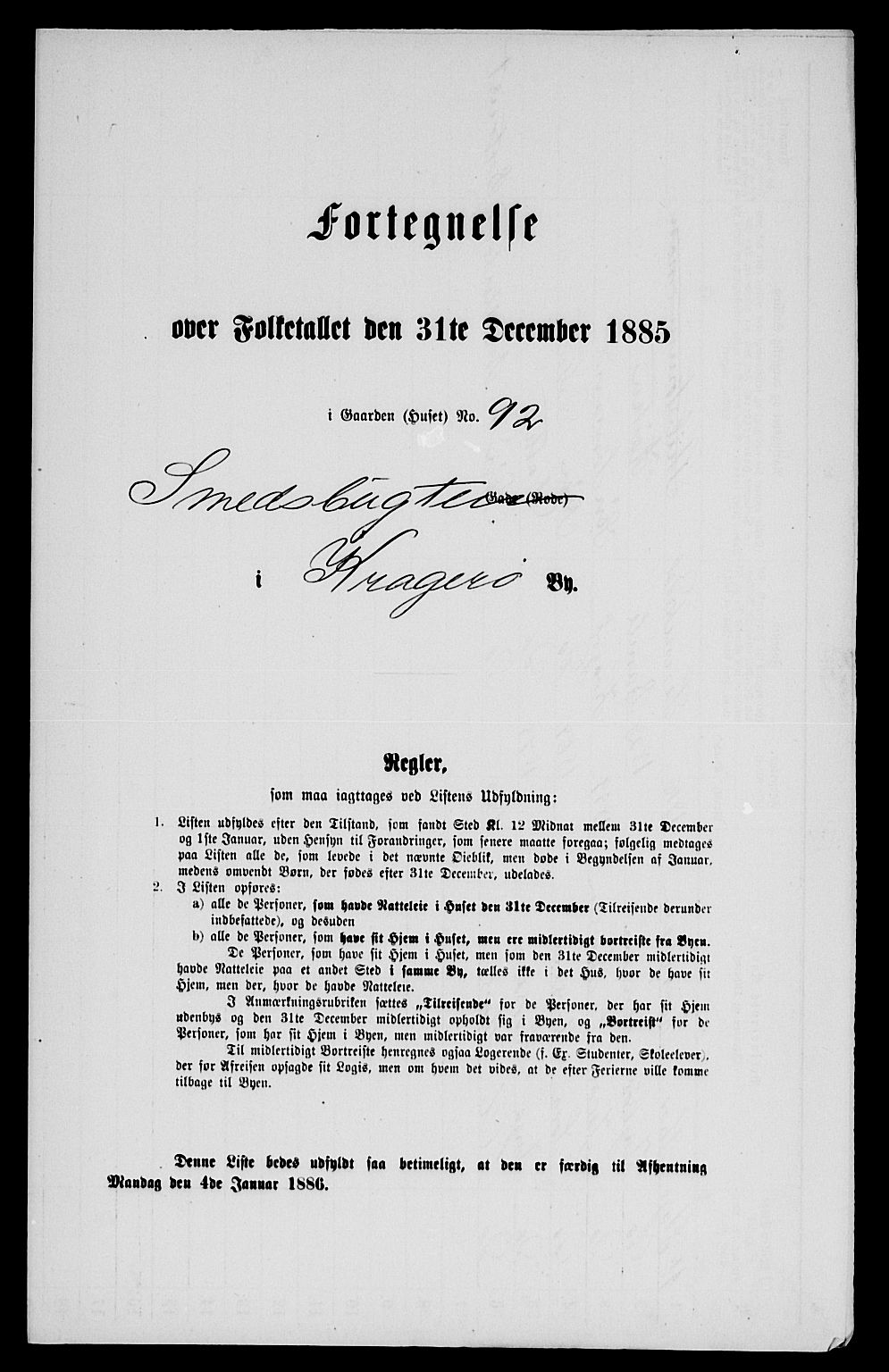 SAKO, 1885 census for 0801 Kragerø, 1885, p. 183