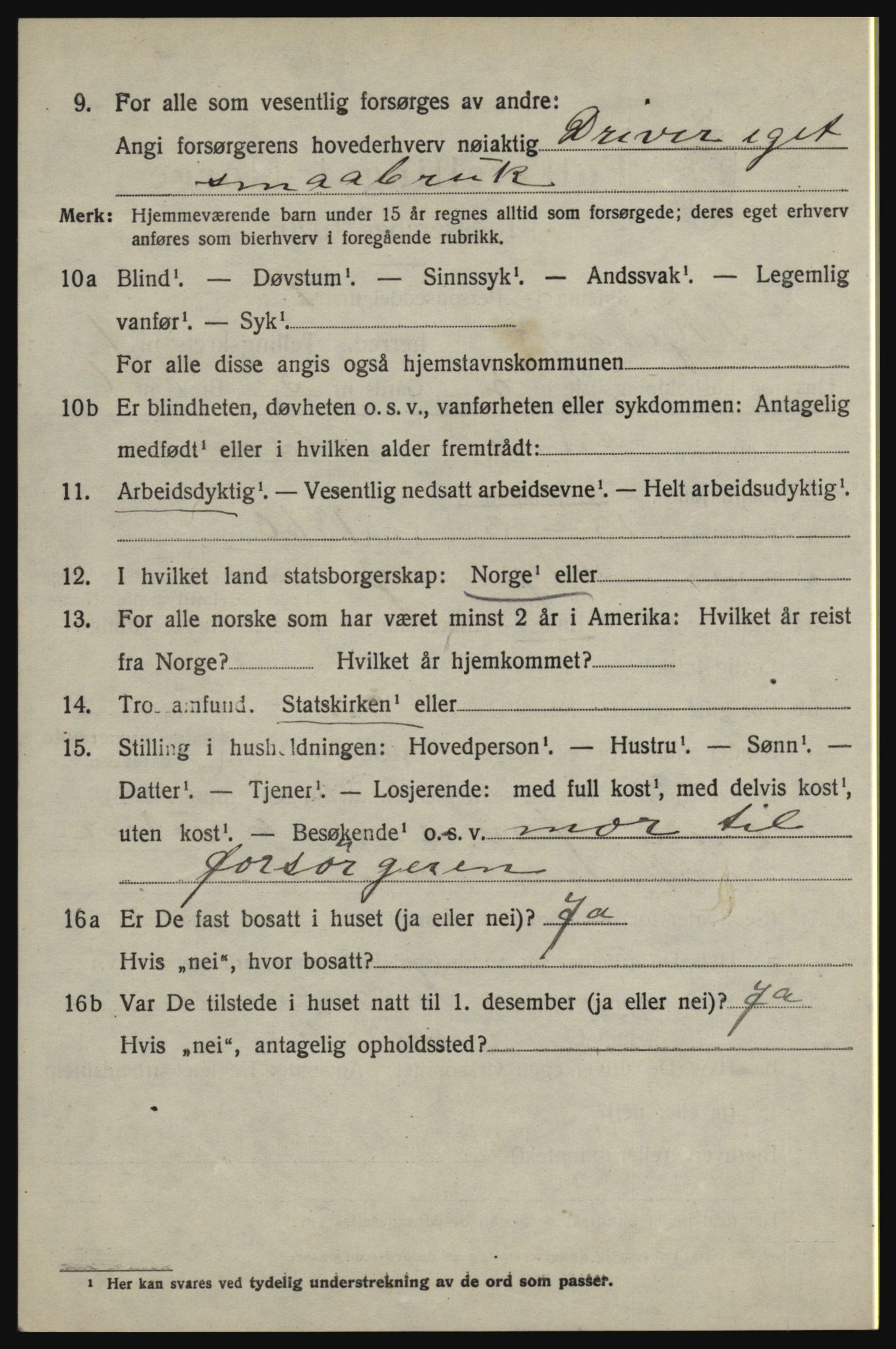 SAO, 1920 census for Skjeberg, 1920, p. 2378