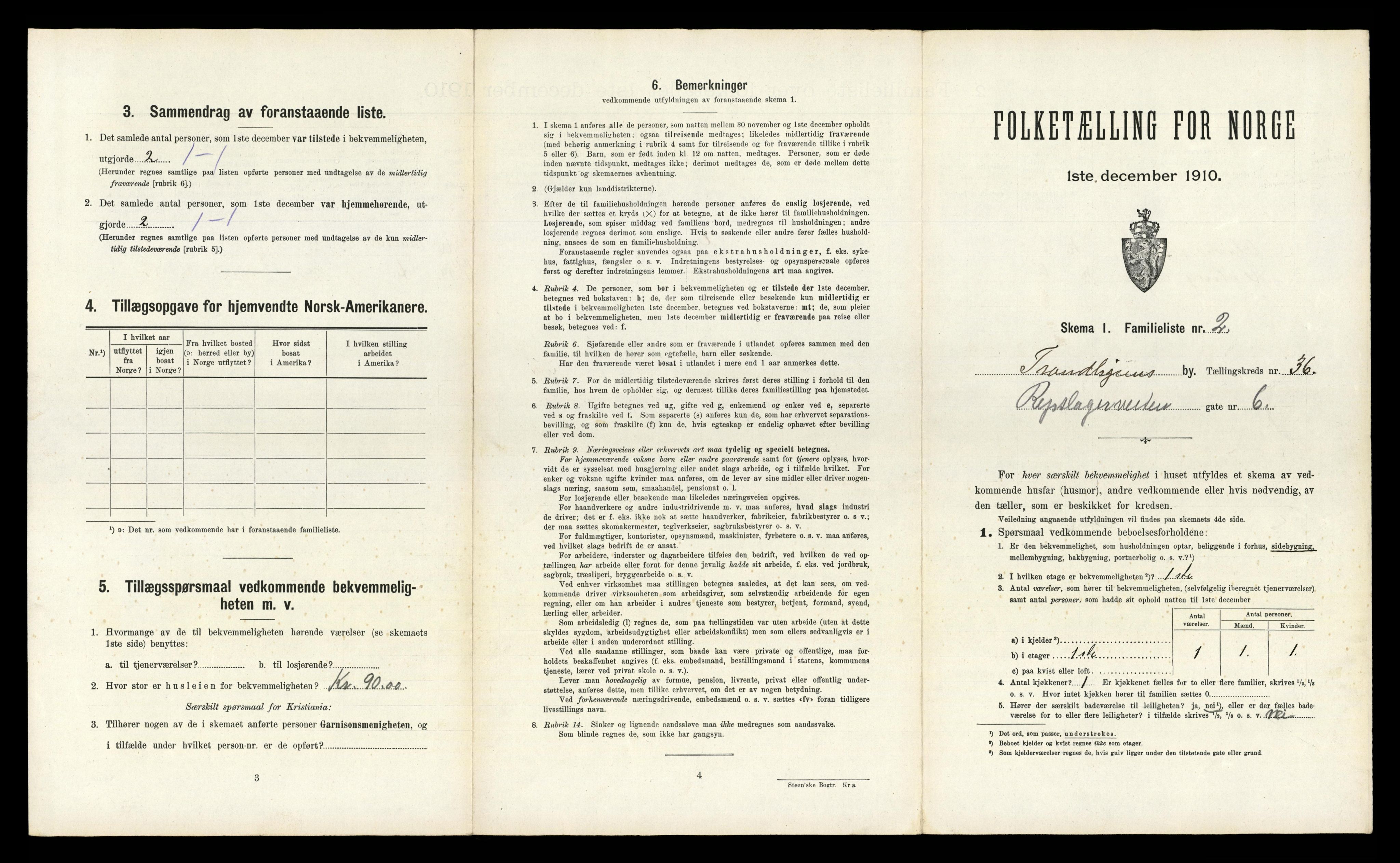 RA, 1910 census for Trondheim, 1910, p. 9785