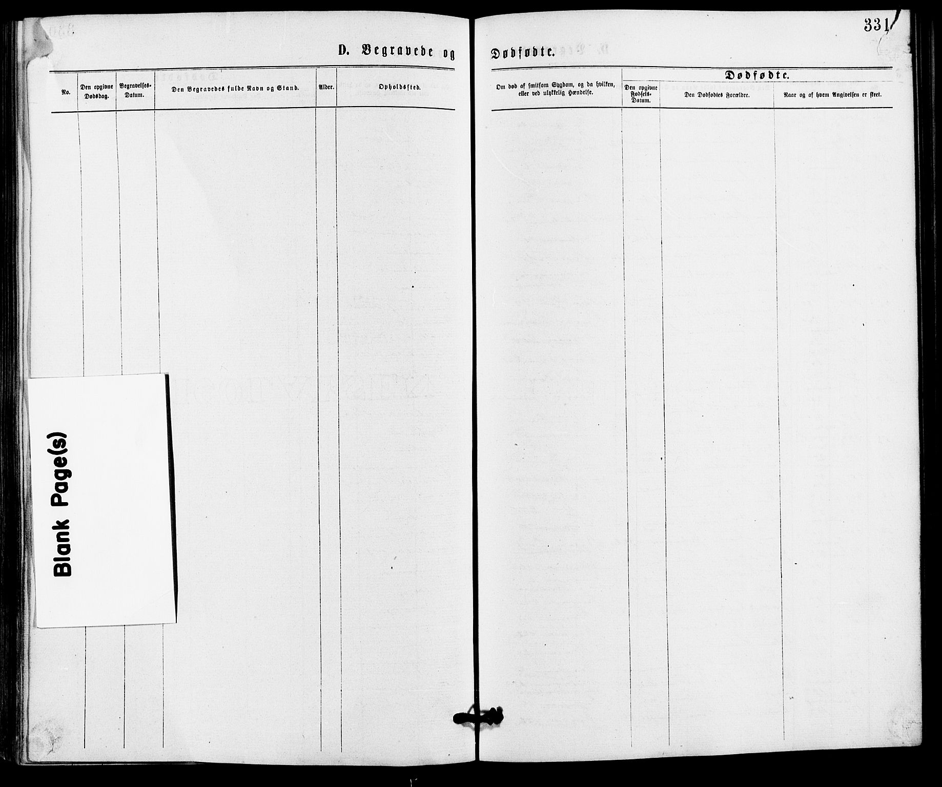 Gamle Aker prestekontor Kirkebøker, SAO/A-10617a/G/L0003: Parish register (copy) no. 3, 1869-1874, p. 331