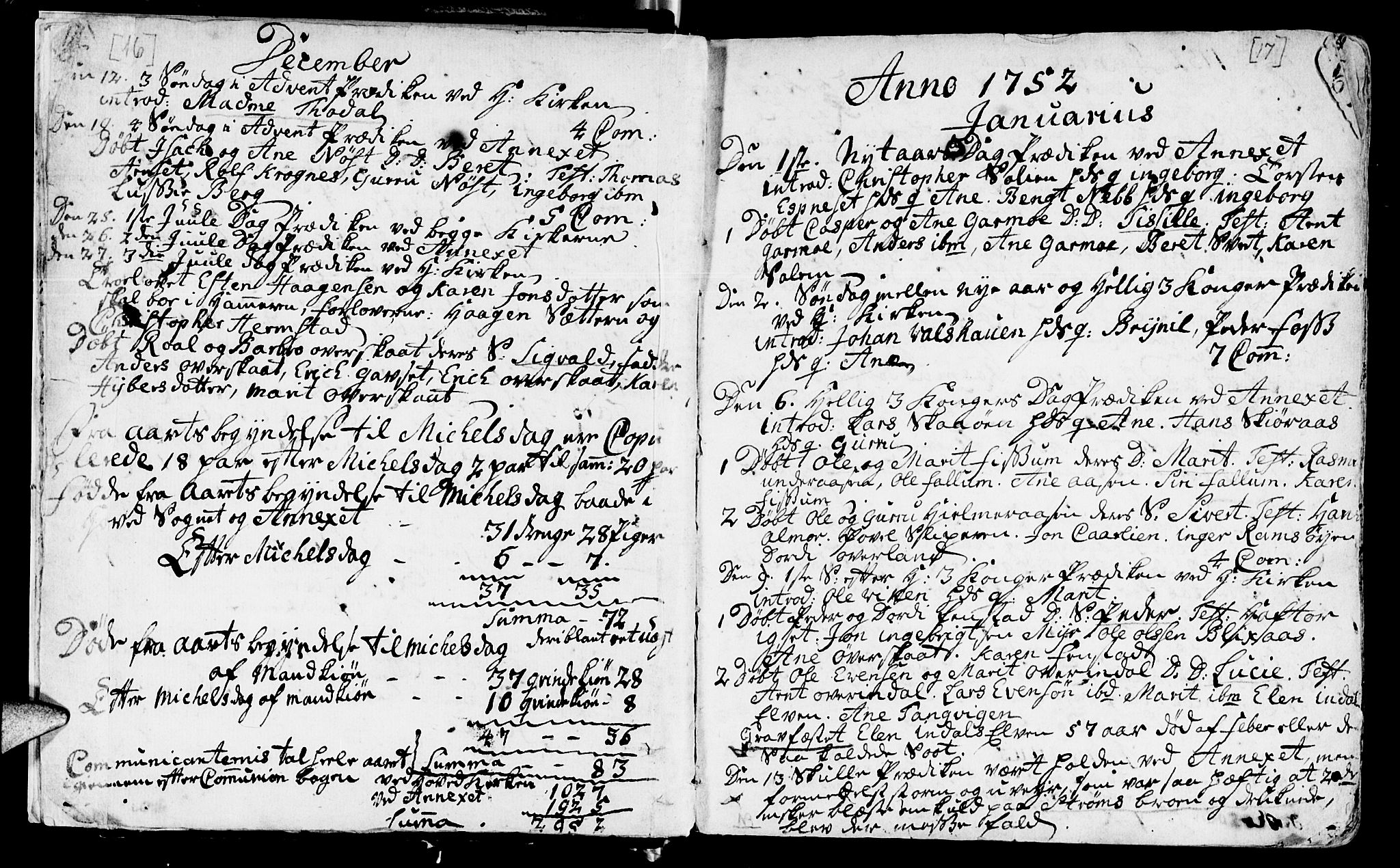 Ministerialprotokoller, klokkerbøker og fødselsregistre - Sør-Trøndelag, SAT/A-1456/646/L0605: Parish register (official) no. 646A03, 1751-1790, p. 16-17