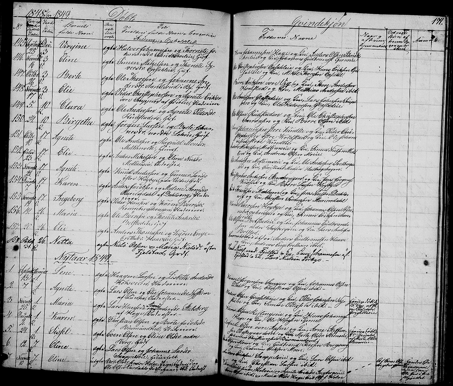 Ringsaker prestekontor, AV/SAH-PREST-014/L/La/L0005: Parish register (copy) no. 5, 1839-1850, p. 171