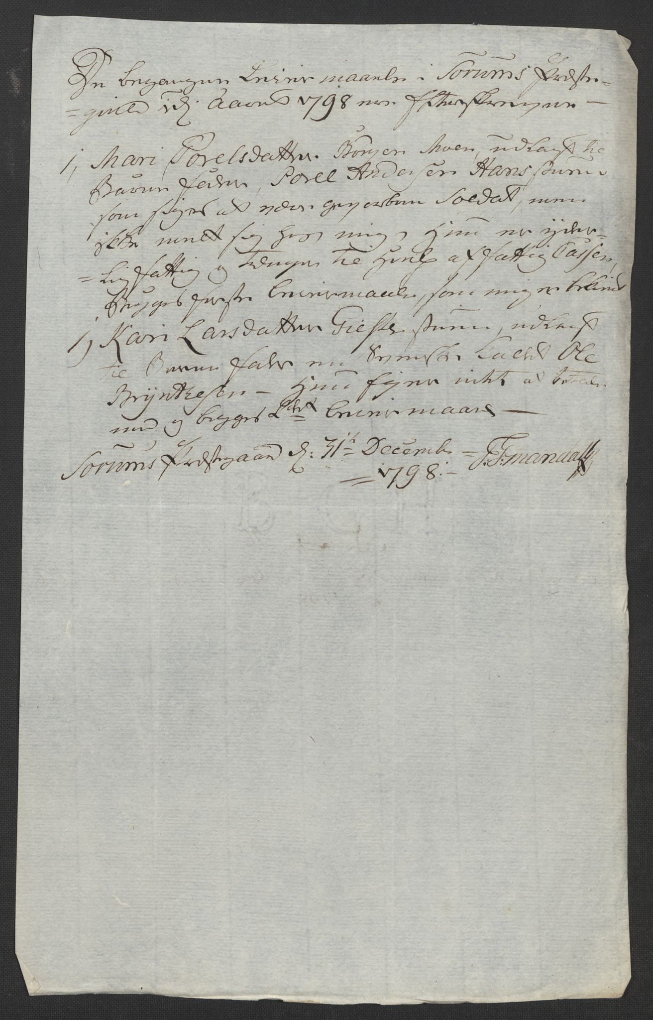 Rentekammeret inntil 1814, Reviderte regnskaper, Fogderegnskap, AV/RA-EA-4092/R11/L0674: Fogderegnskap Nedre Romerike, 1798, p. 171