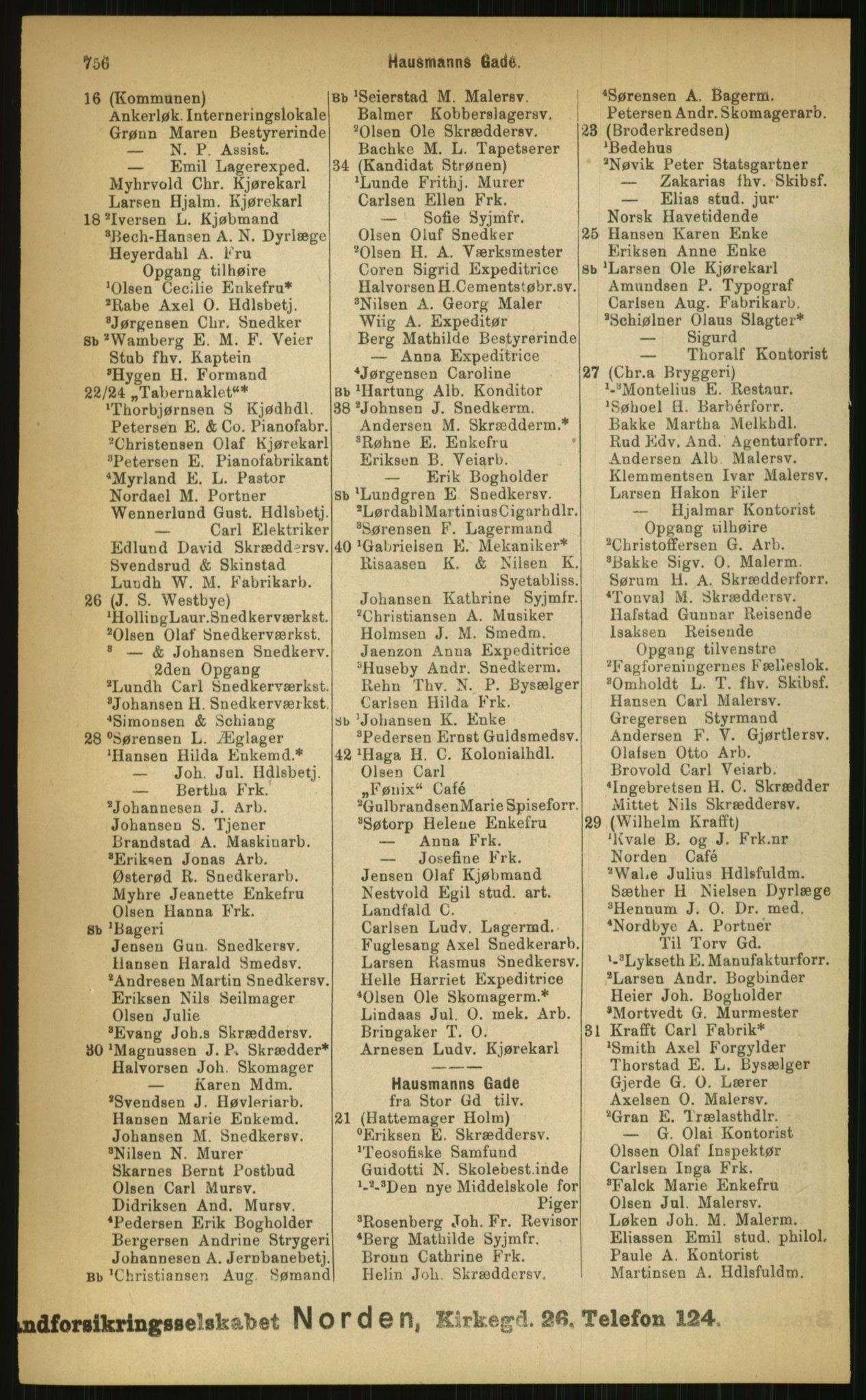 Kristiania/Oslo adressebok, PUBL/-, 1899, p. 756