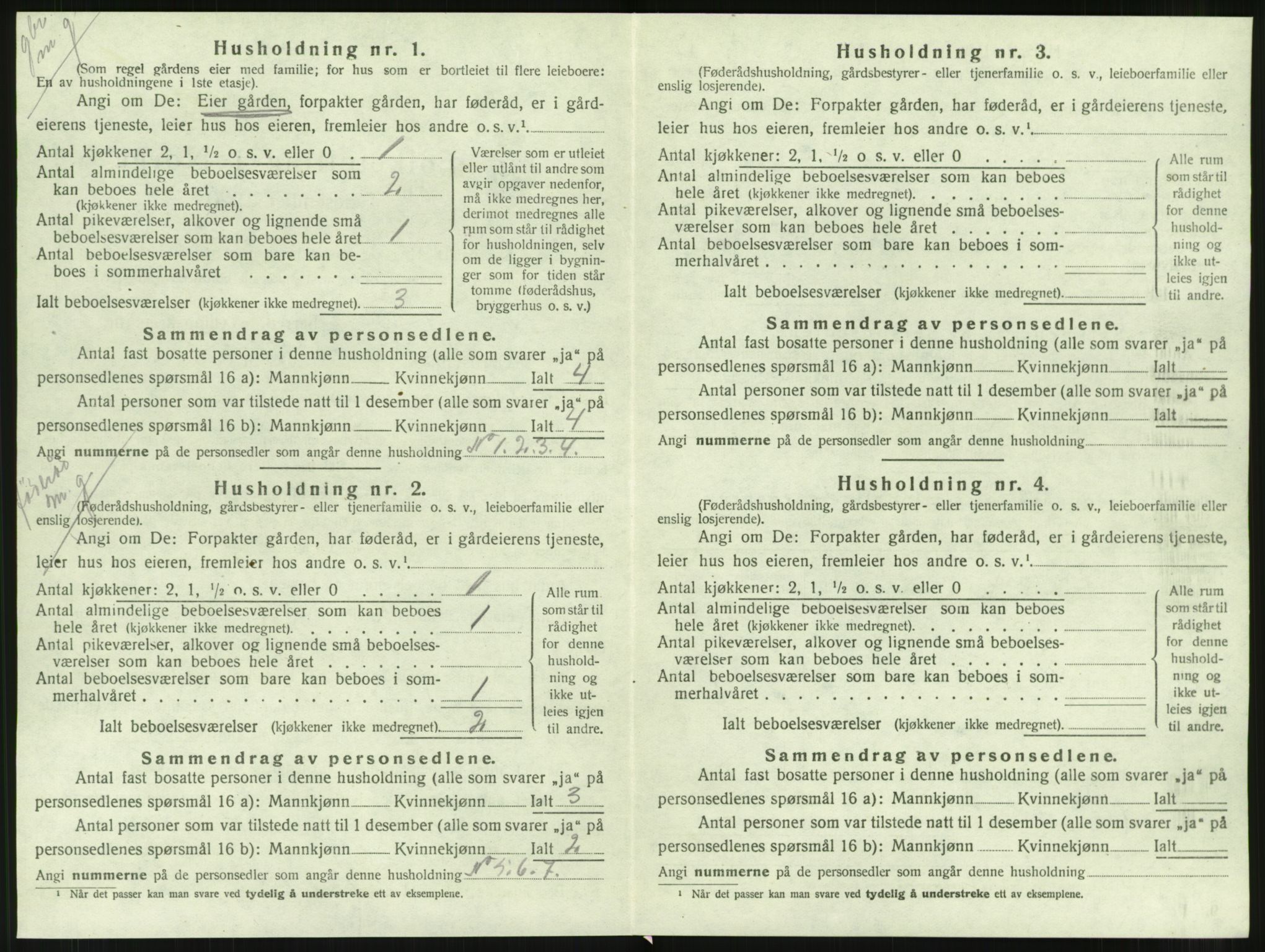 SAT, 1920 census for Høylandet, 1920, p. 449