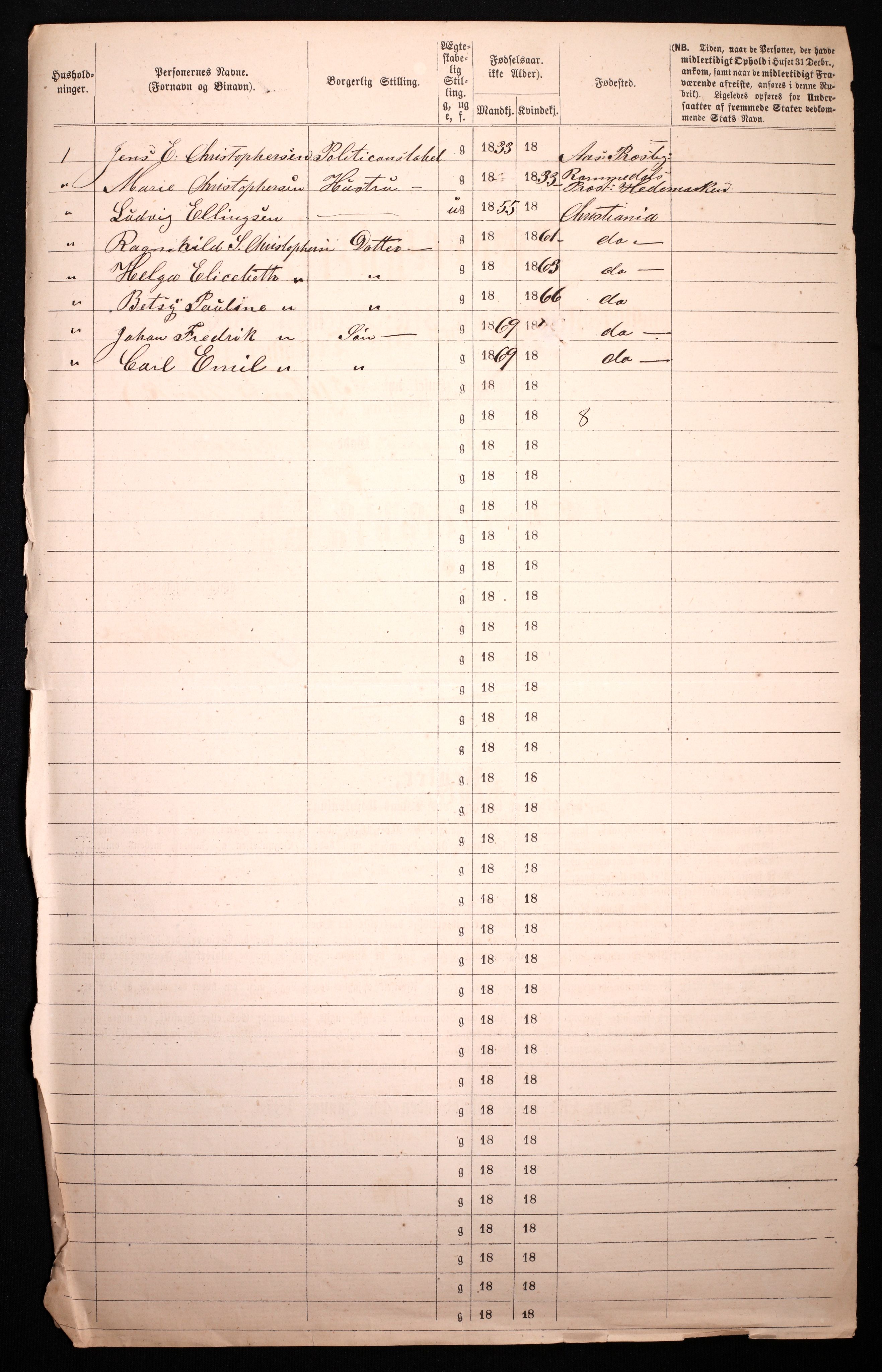 RA, 1870 census for 0301 Kristiania, 1870, p. 363