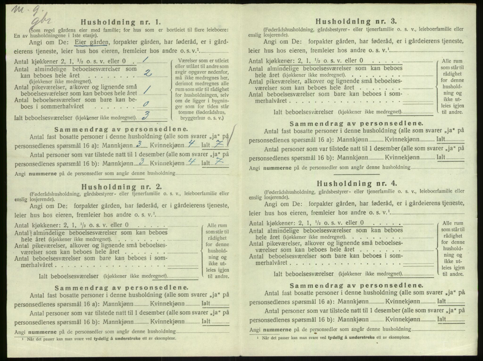 SAB, 1920 census for Hafslo, 1920, p. 775