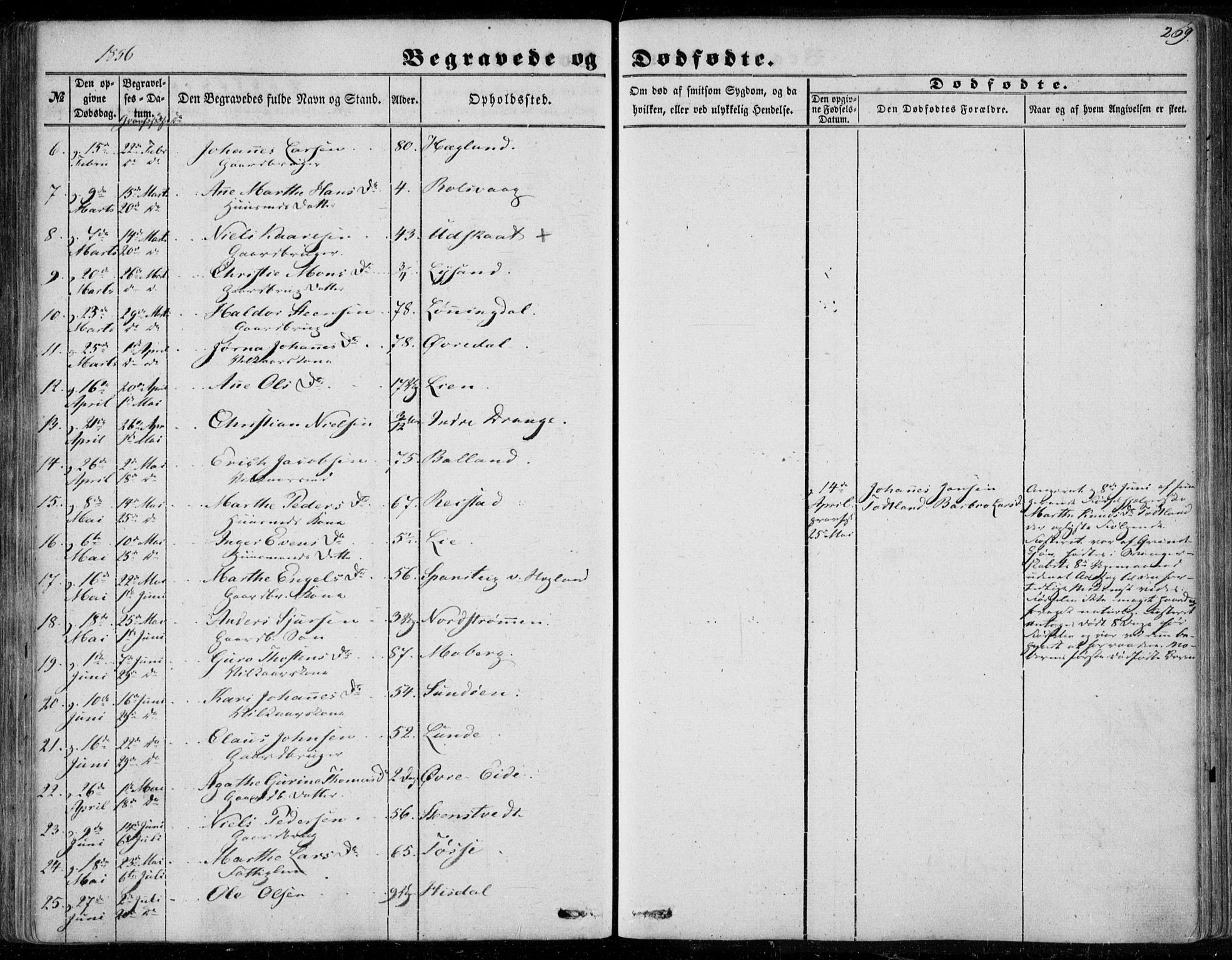 Os sokneprestembete, AV/SAB-A-99929: Parish register (official) no. A 16, 1851-1859, p. 269