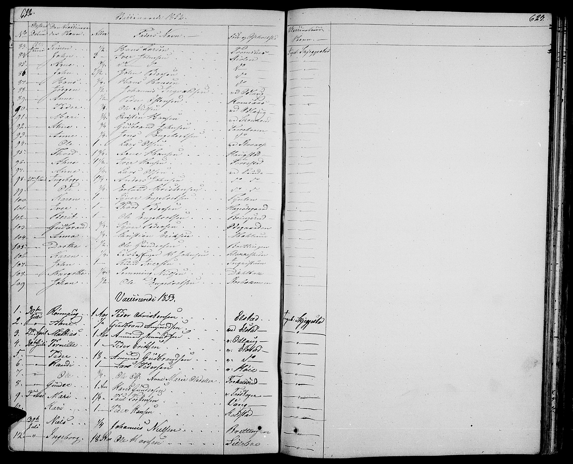 Ringebu prestekontor, SAH/PREST-082/H/Ha/Hab/L0002: Parish register (copy) no. 2, 1839-1853, p. 622-623