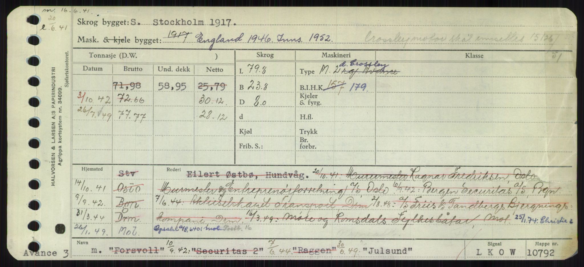 Sjøfartsdirektoratet med forløpere, Skipsmålingen, AV/RA-S-1627/H/Ha/L0003/0001: Fartøy, Hilm-Mar / Fartøy, Hilm-Kol, p. 573