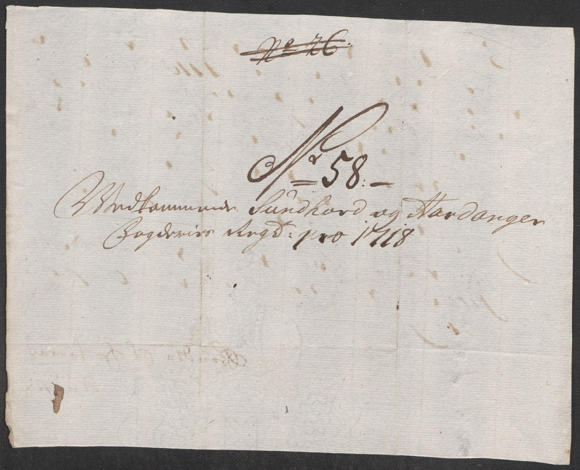 Rentekammeret inntil 1814, Reviderte regnskaper, Fogderegnskap, AV/RA-EA-4092/R48/L2996: Fogderegnskap Sunnhordland og Hardanger, 1718, p. 46