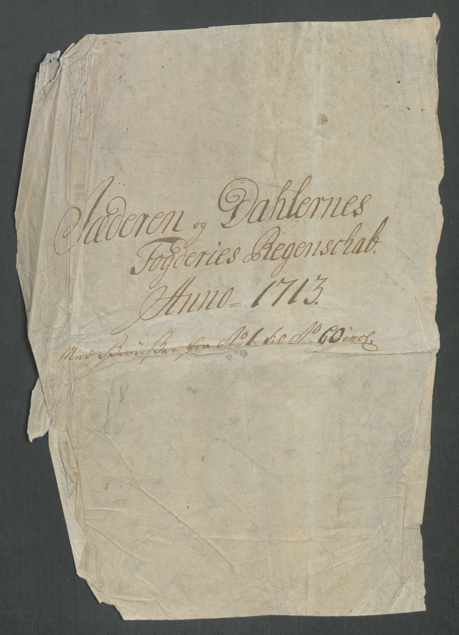Rentekammeret inntil 1814, Reviderte regnskaper, Fogderegnskap, RA/EA-4092/R46/L2738: Fogderegnskap Jæren og Dalane, 1713-1714, p. 3