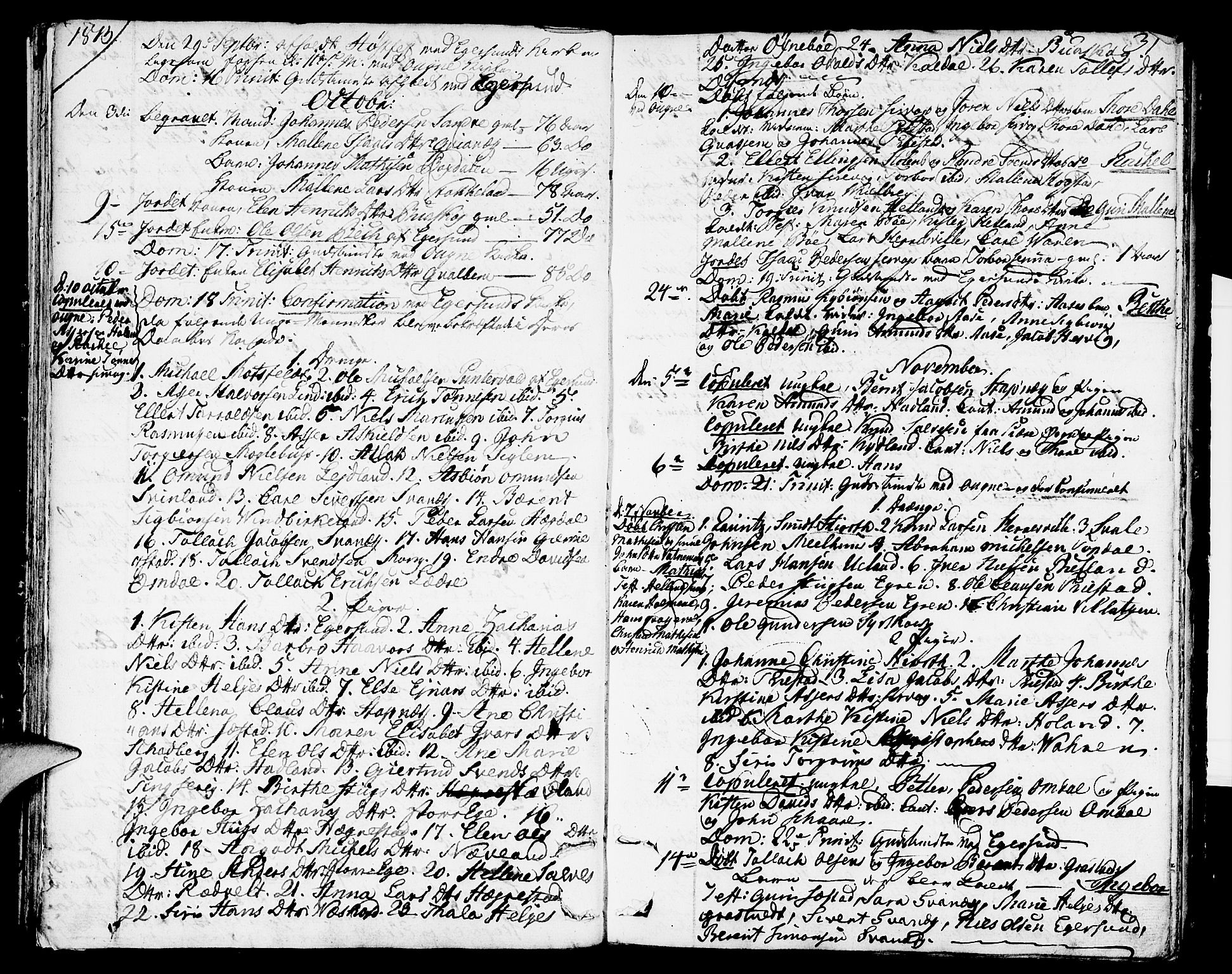 Eigersund sokneprestkontor, AV/SAST-A-101807/001/30/30BA/L0006: Parish register (official) no. A 6, 1808-1815, p. 31