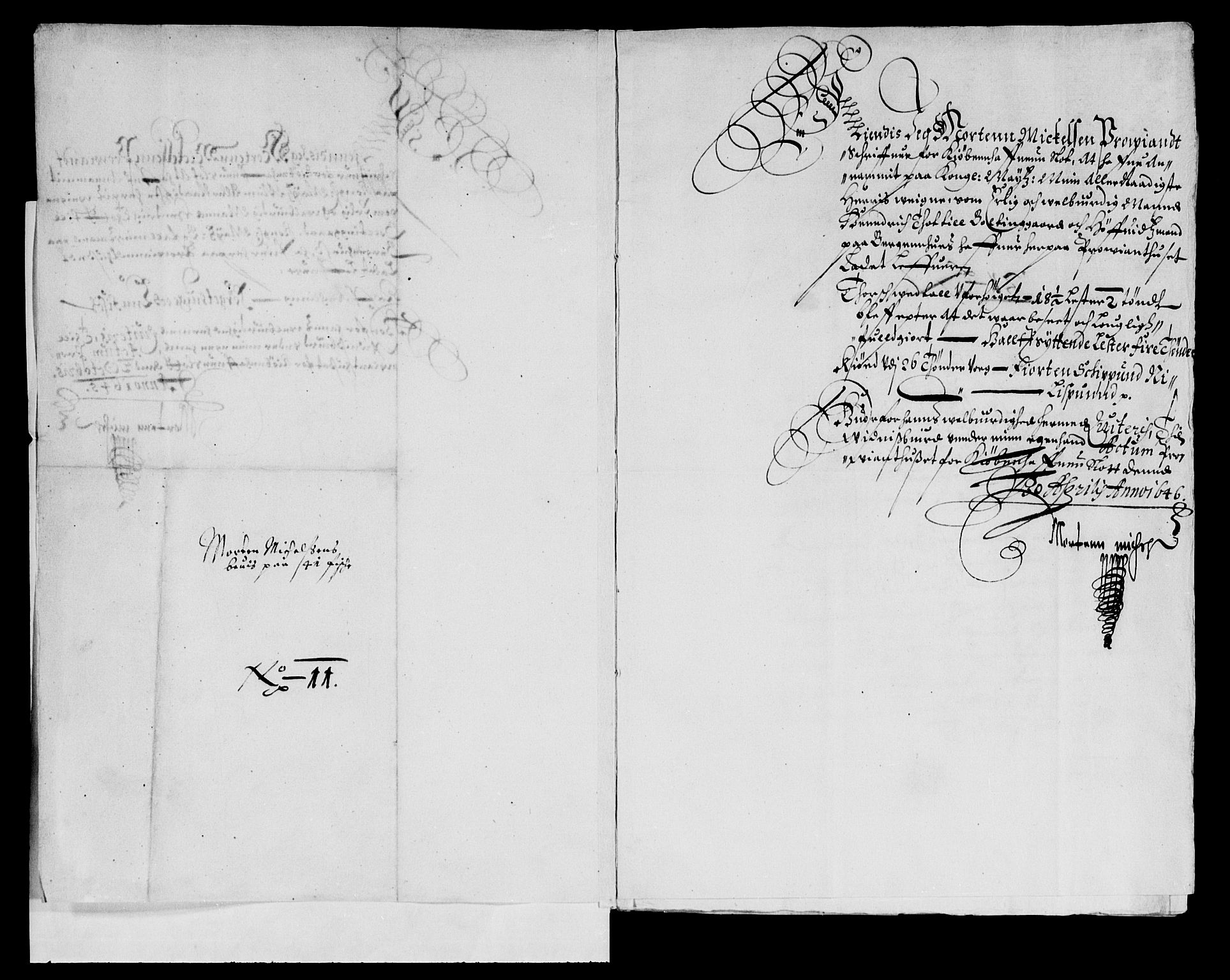 Rentekammeret inntil 1814, Reviderte regnskaper, Lensregnskaper, AV/RA-EA-5023/R/Rb/Rbt/L0101: Bergenhus len, 1645-1646