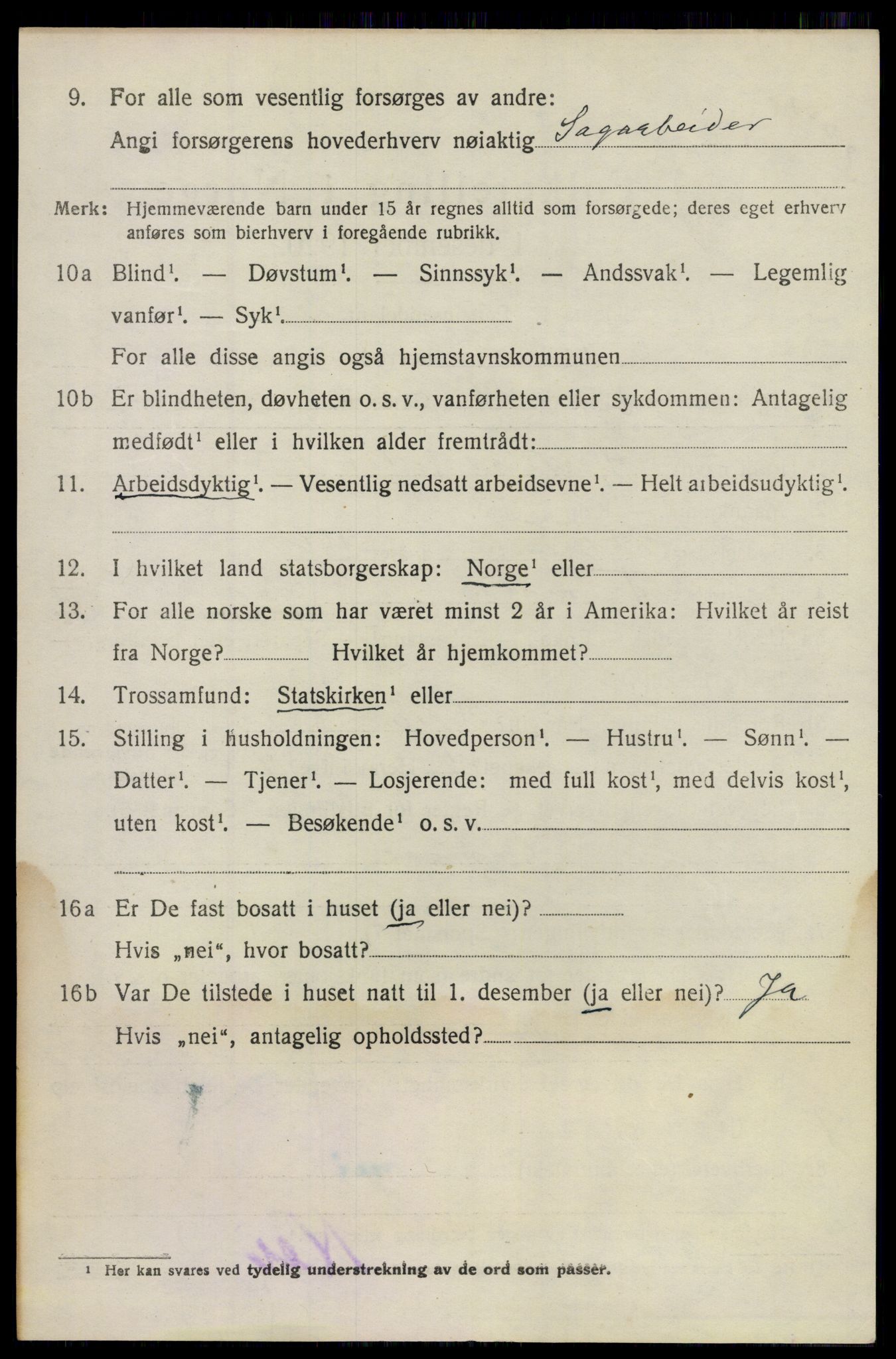 SAO, 1920 census for Fet, 1920, p. 2373