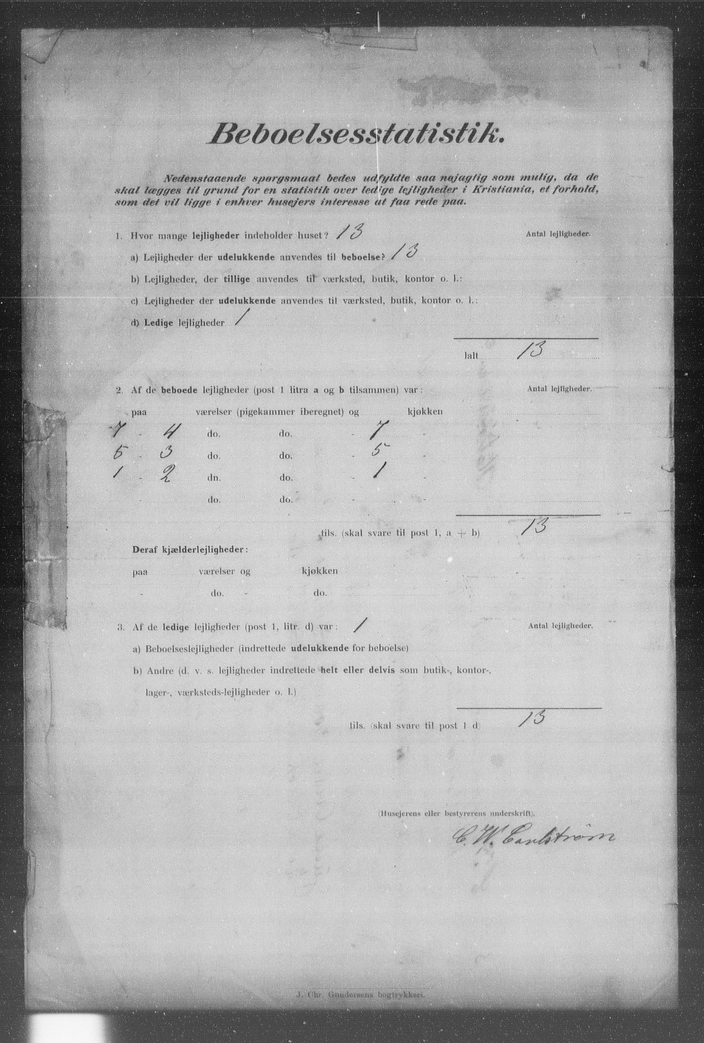 OBA, Municipal Census 1902 for Kristiania, 1902, p. 23722