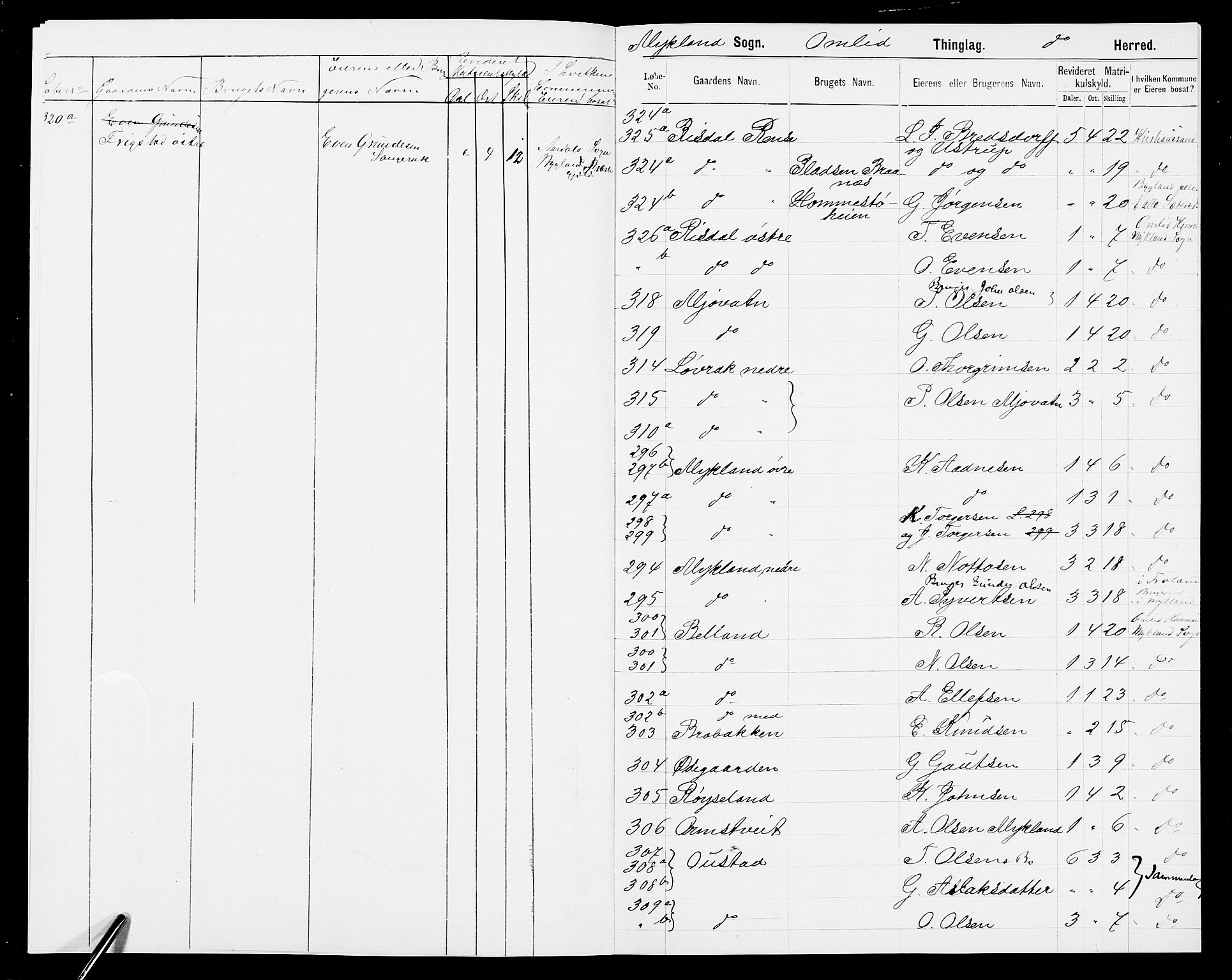 SAK, 1875 census for 0933P Herefoss, 1875, p. 551