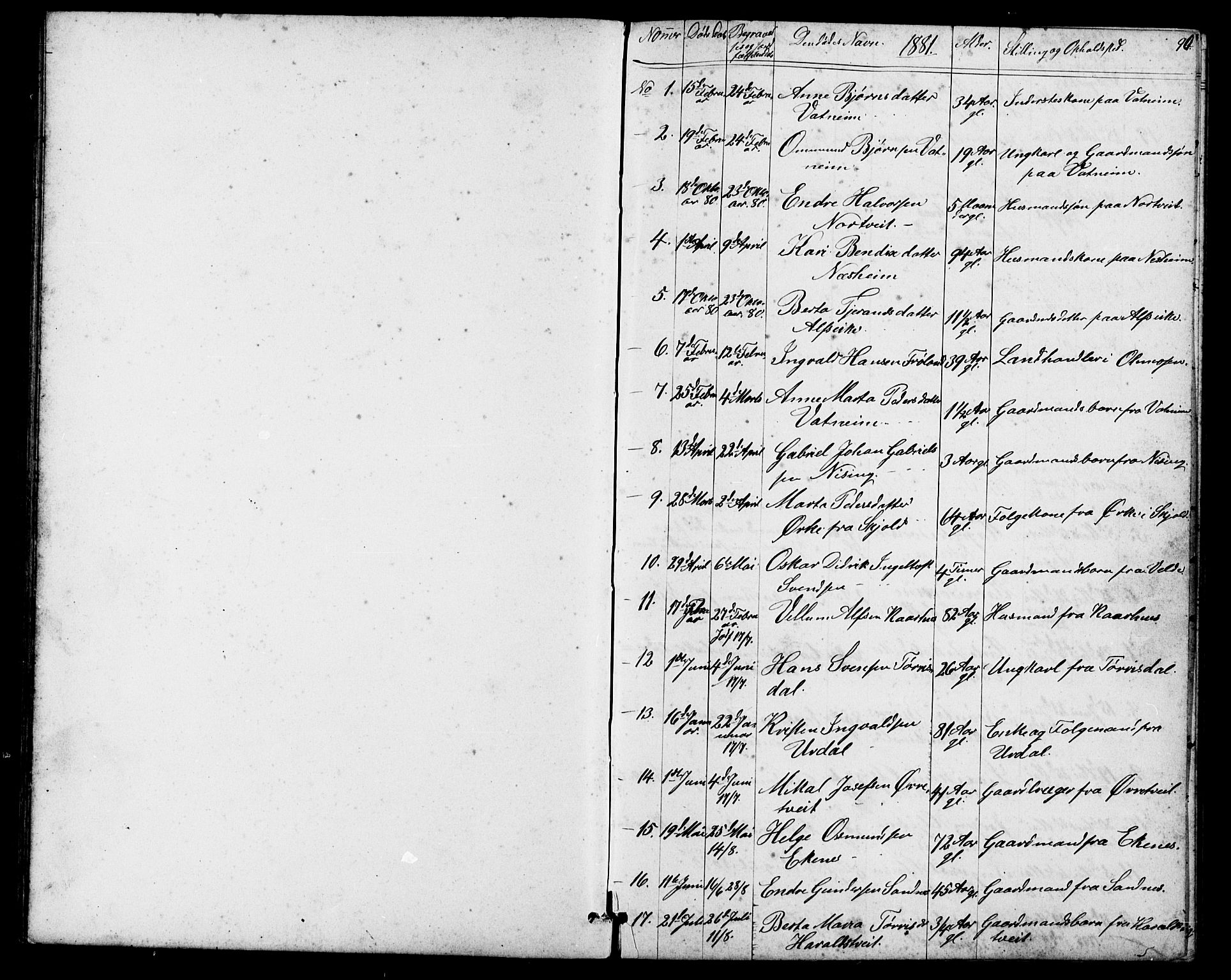 Skjold sokneprestkontor, SAST/A-101847/H/Ha/Hab/L0006: Parish register (copy) no. B 6, 1881-1913, p. 90