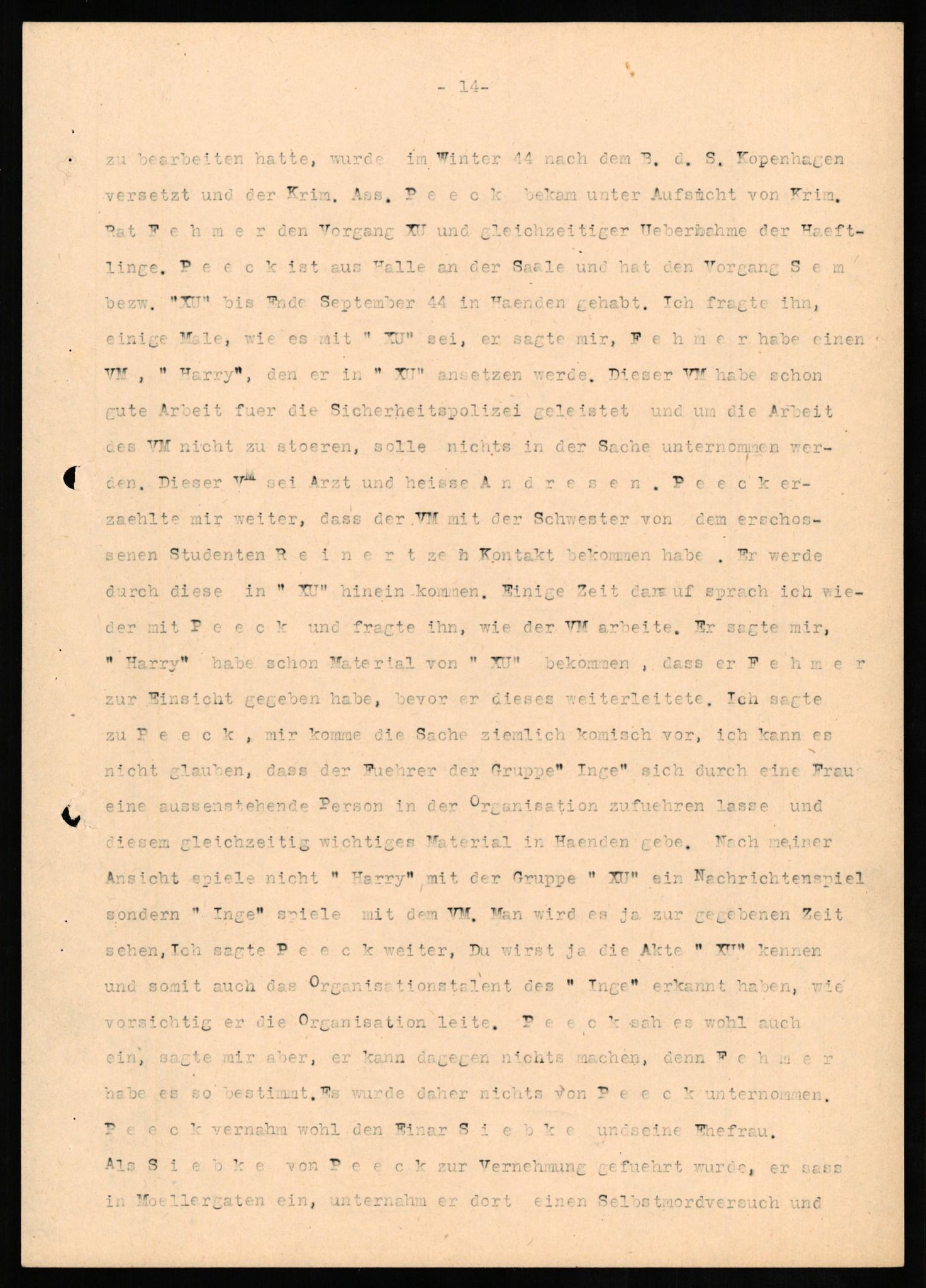 Forsvaret, Forsvarets overkommando II, AV/RA-RAFA-3915/D/Db/L0018: CI Questionaires. Tyske okkupasjonsstyrker i Norge. Tyskere., 1945-1946, p. 222