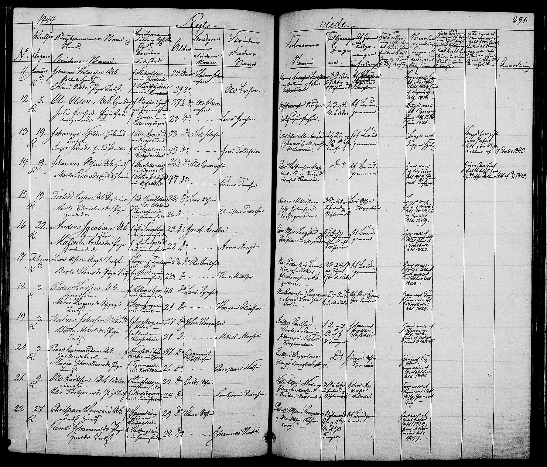 Ringsaker prestekontor, AV/SAH-PREST-014/L/La/L0005: Parish register (copy) no. 5, 1839-1850, p. 391