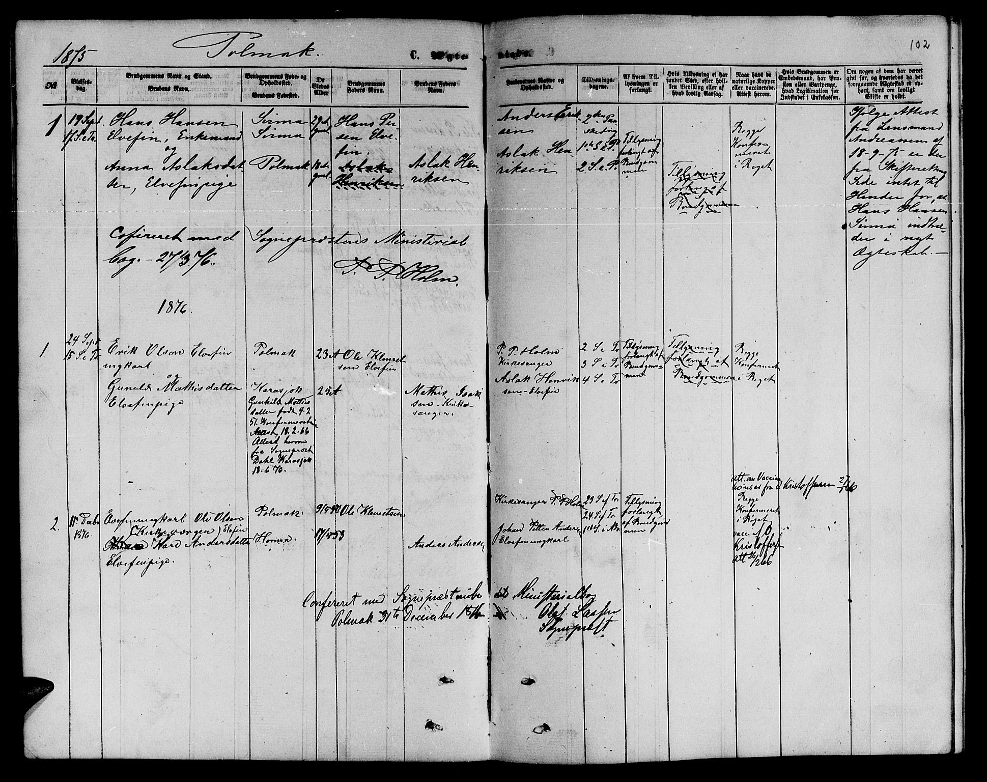 Nesseby sokneprestkontor, AV/SATØ-S-1330/H/Hb/L0006klokker: Parish register (copy) no. 6, 1860-1876, p. 102