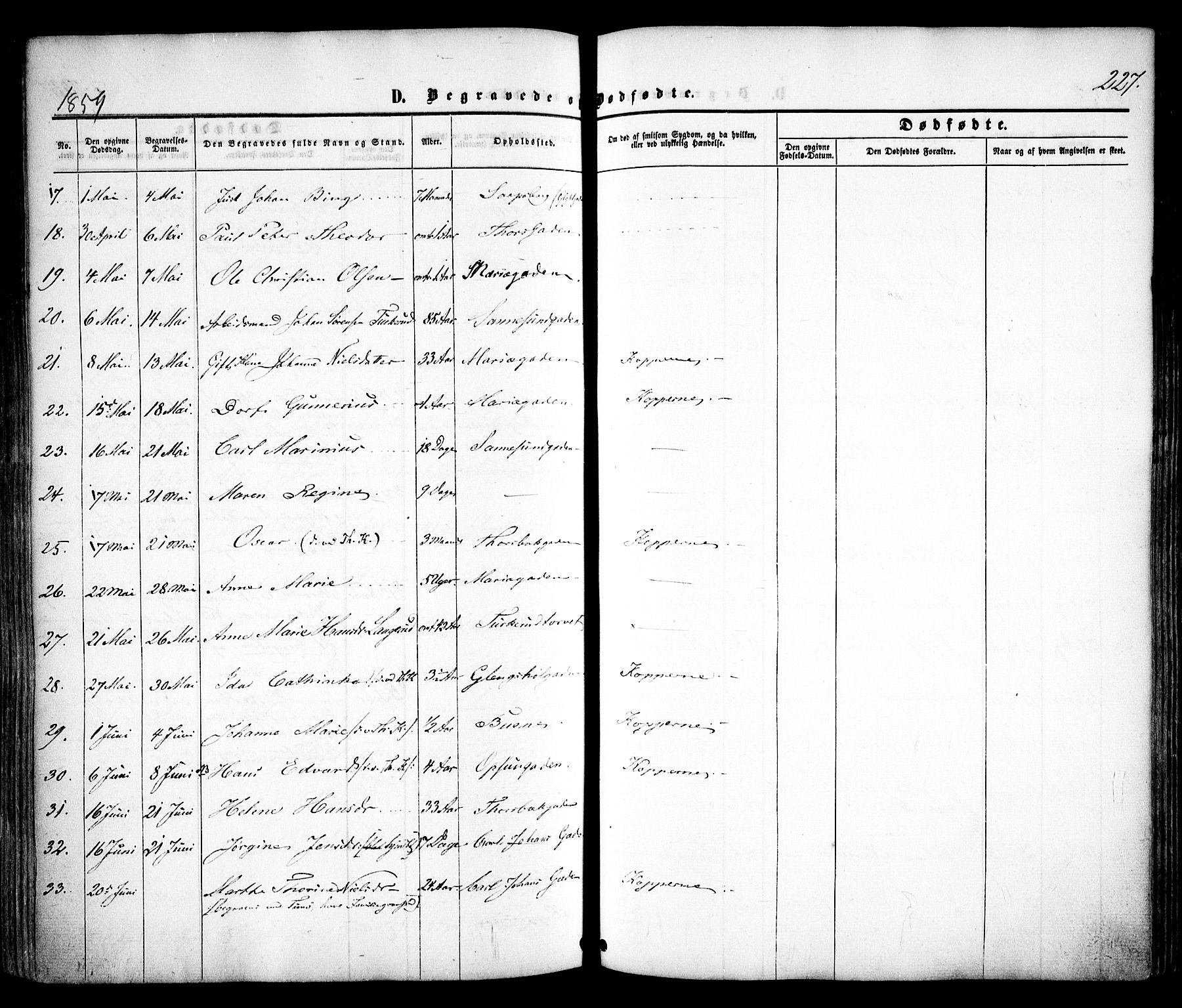 Sarpsborg prestekontor Kirkebøker, AV/SAO-A-2006/F/Fa/L0001: Parish register (official) no. 1, 1859-1868, p. 227