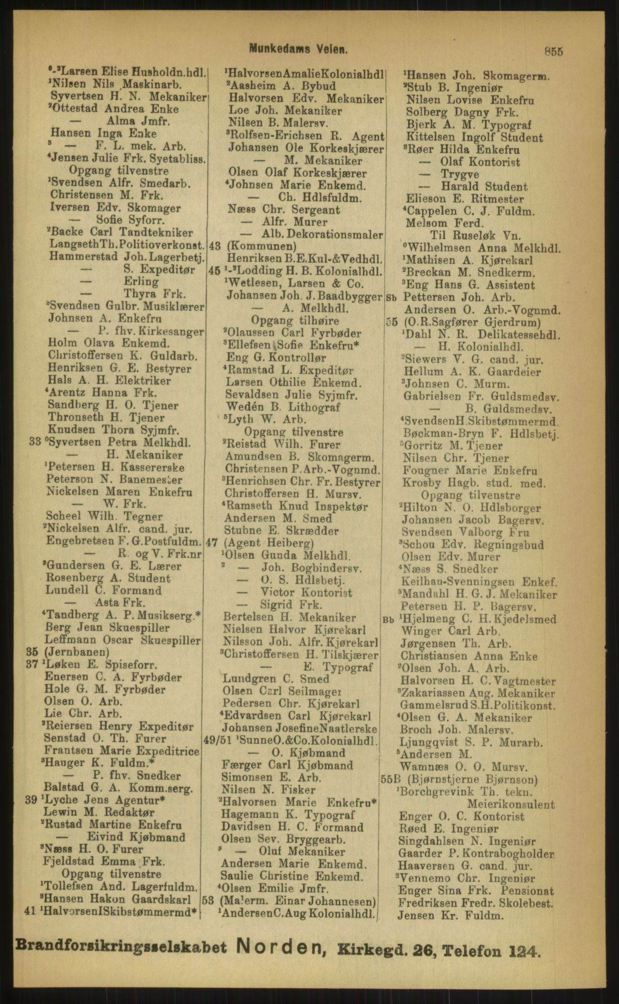 Kristiania/Oslo adressebok, PUBL/-, 1899, p. 855