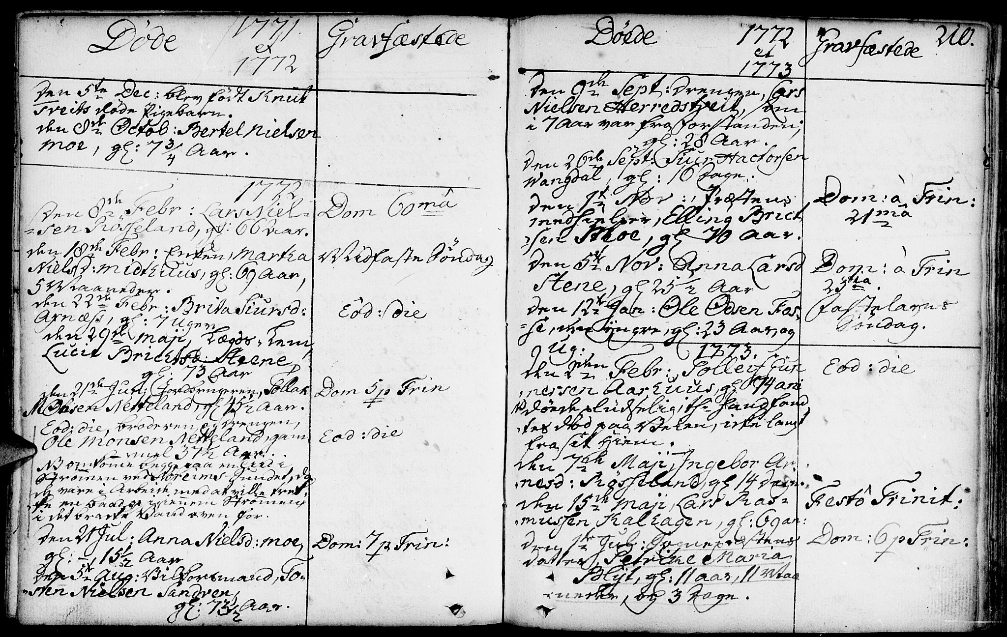 Kvam sokneprestembete, AV/SAB-A-76201/H/Haa: Parish register (official) no. A 3, 1743-1795, p. 210